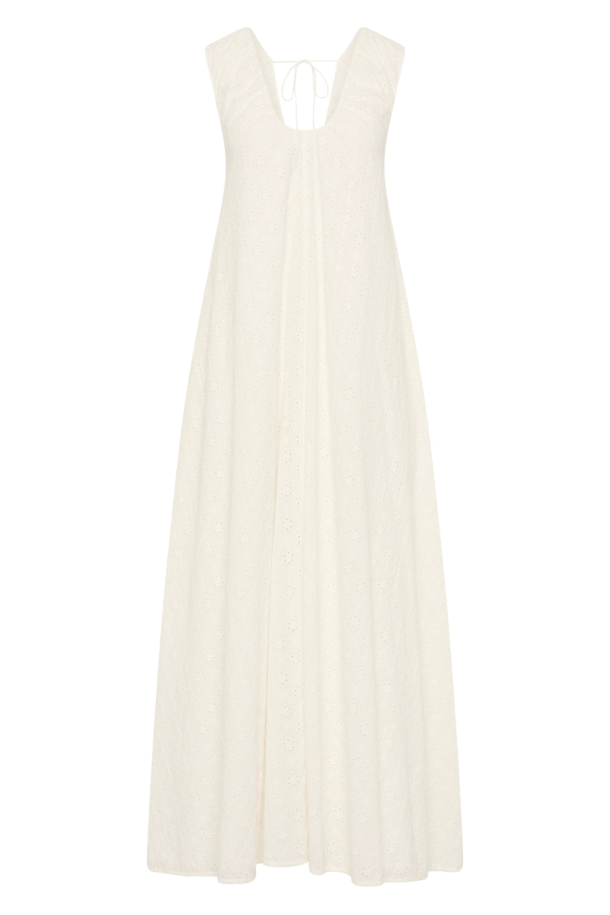 Juana Maxi Dress Valentina Broderie White