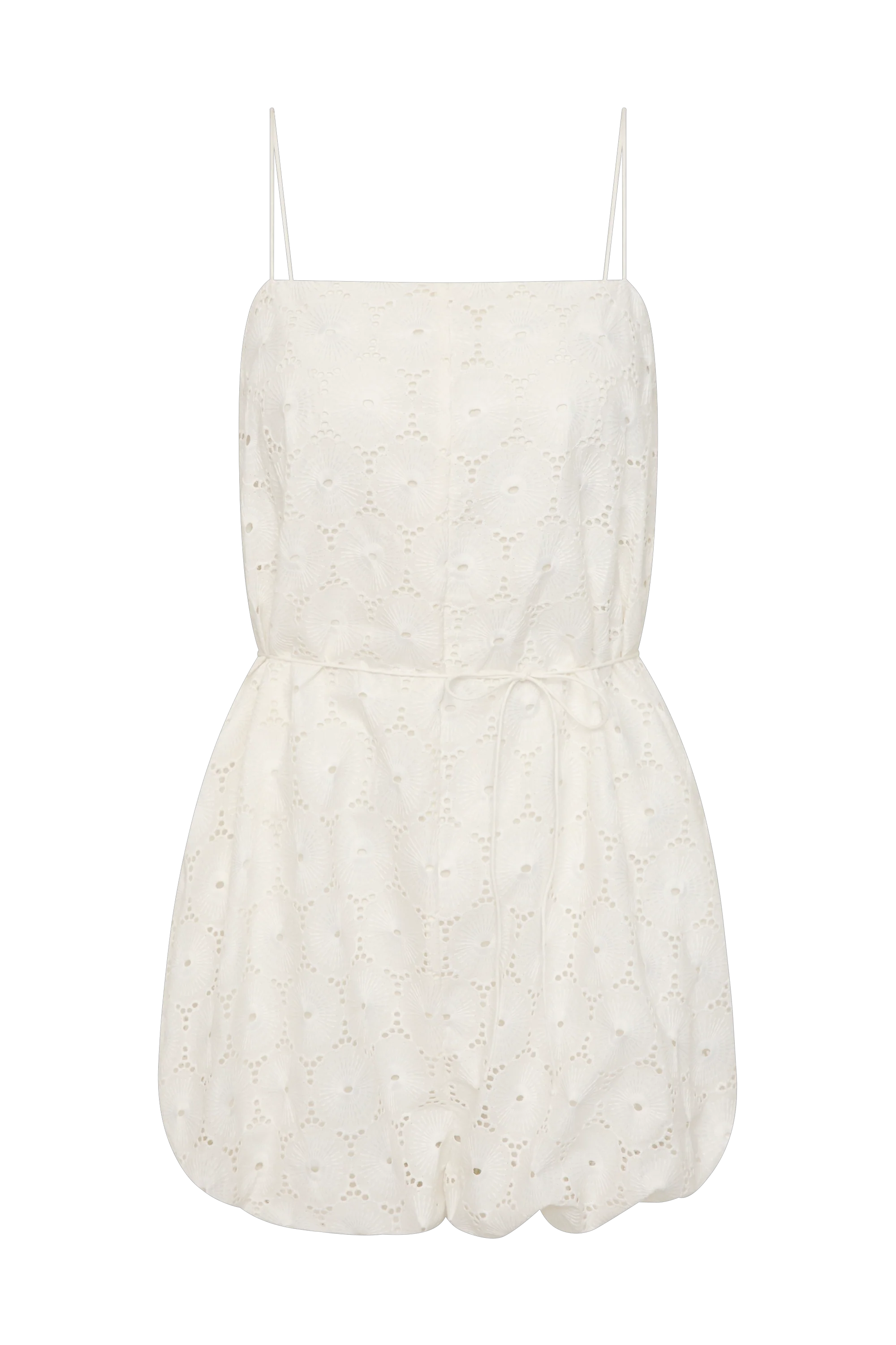 Rosella Playsuit Dolce Broderie White