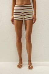 Playa Mini Short Breton Stripe Petal
