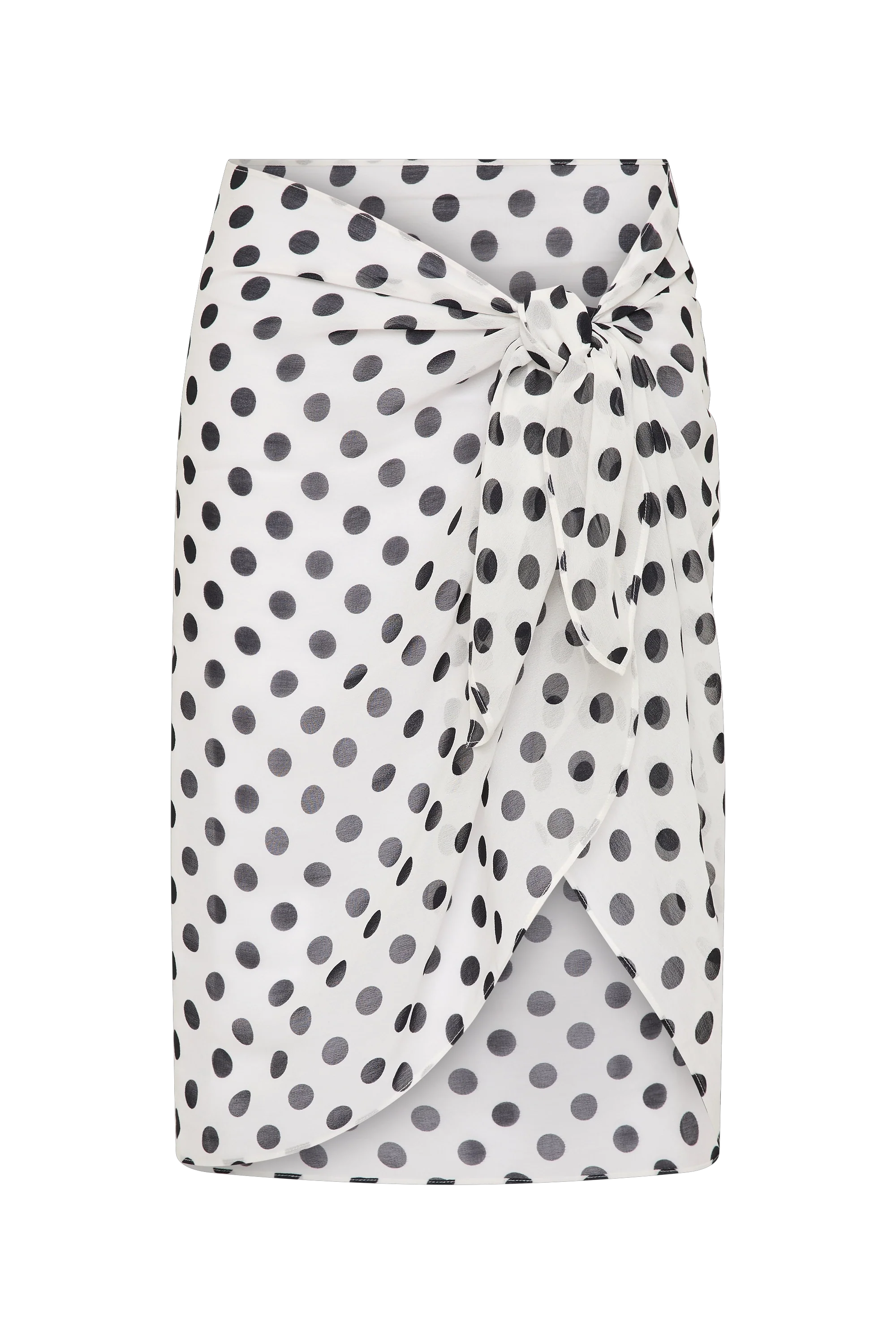 Mirra Pareo White Black Dot