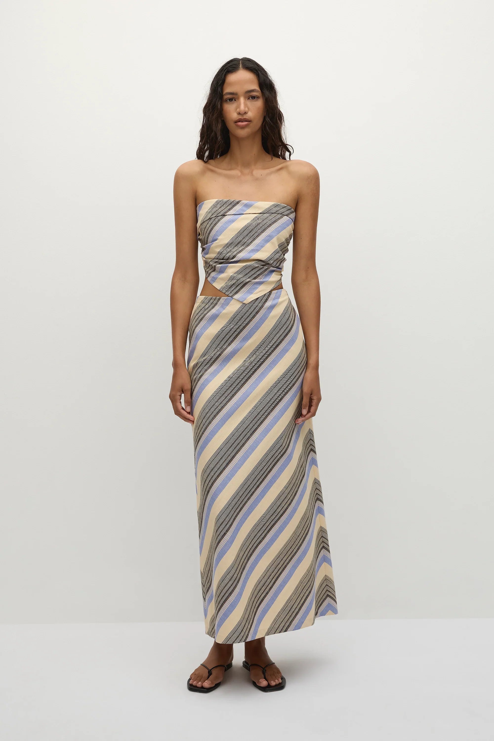 Antibes Strapless Top Marine Stripe - Final Sale