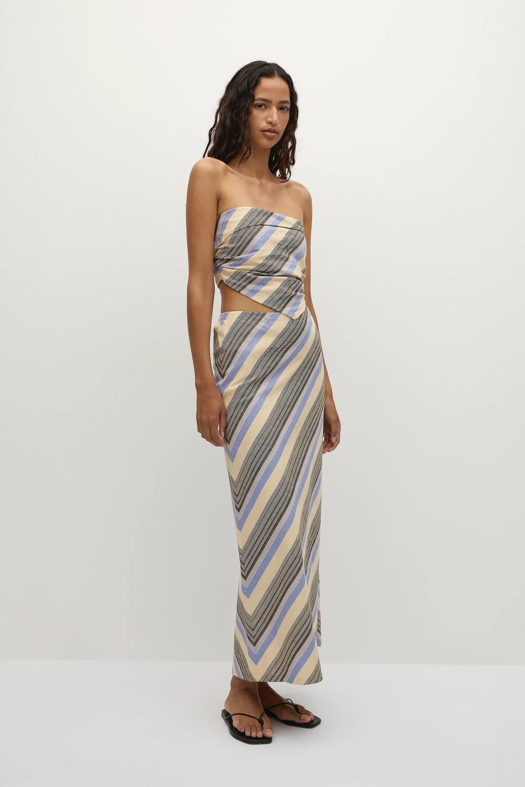 Antibes Strapless Top Marine Stripe - Final Sale