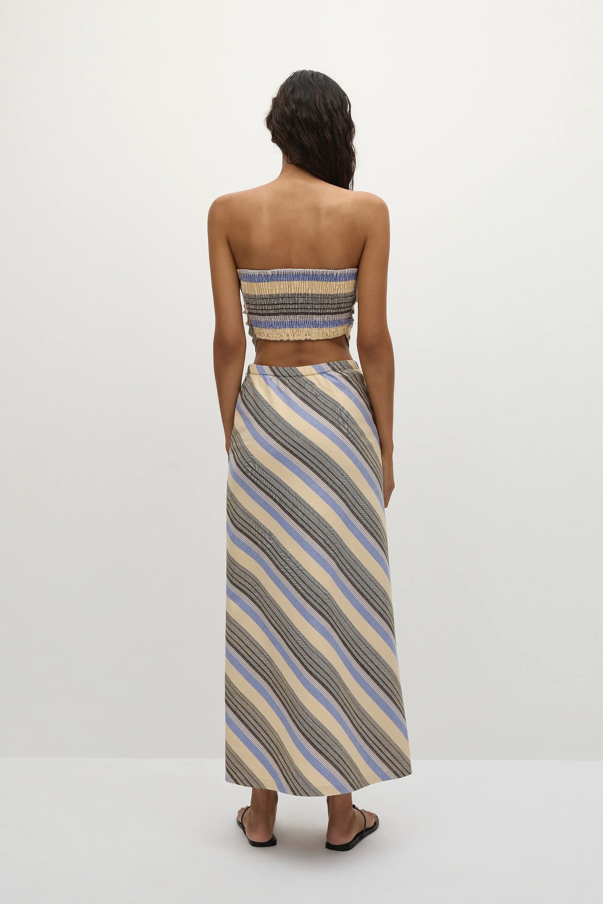 Antibes Strapless Top Marine Stripe - Final Sale