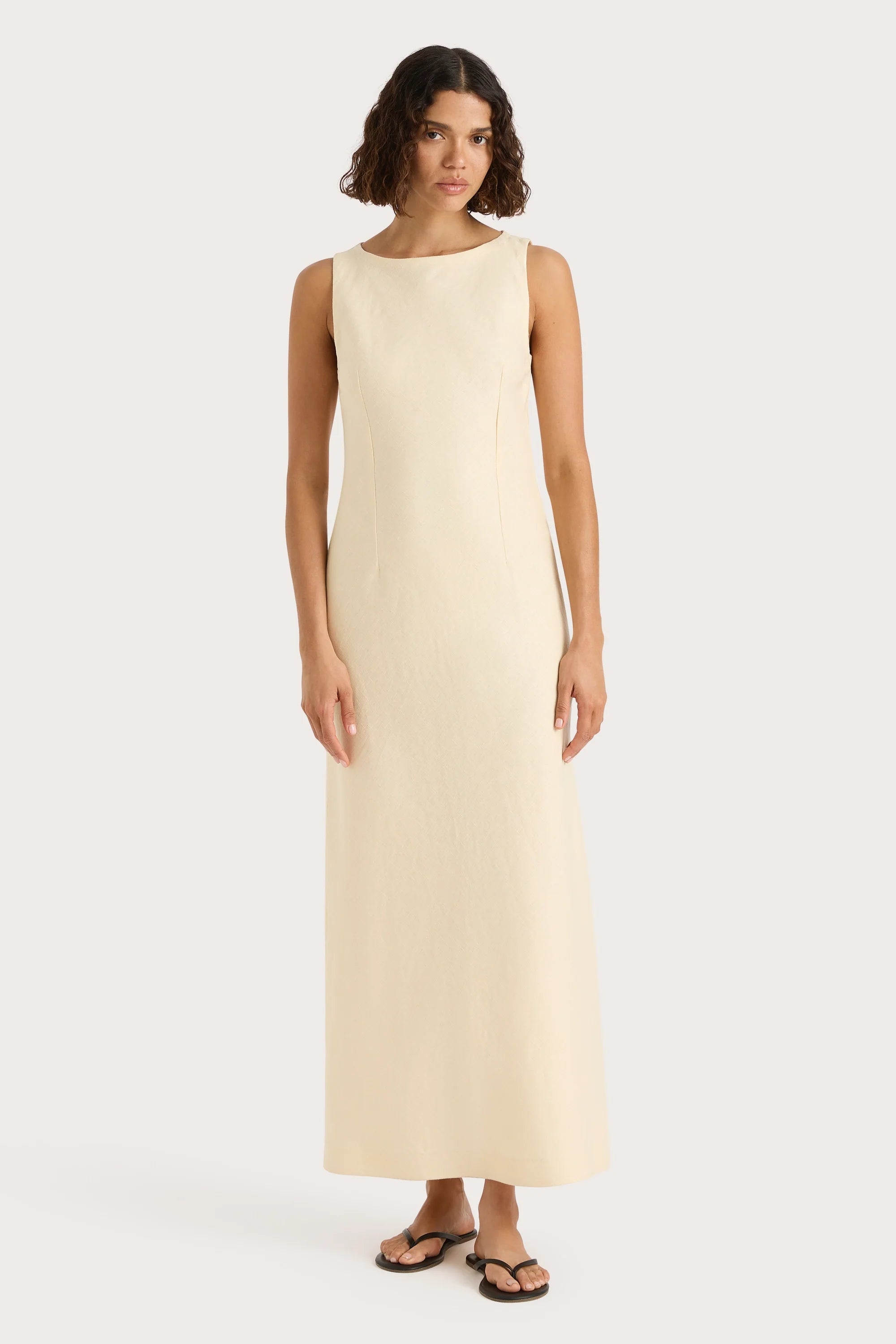 Lydie Maxi Dress Butter - Final Sale