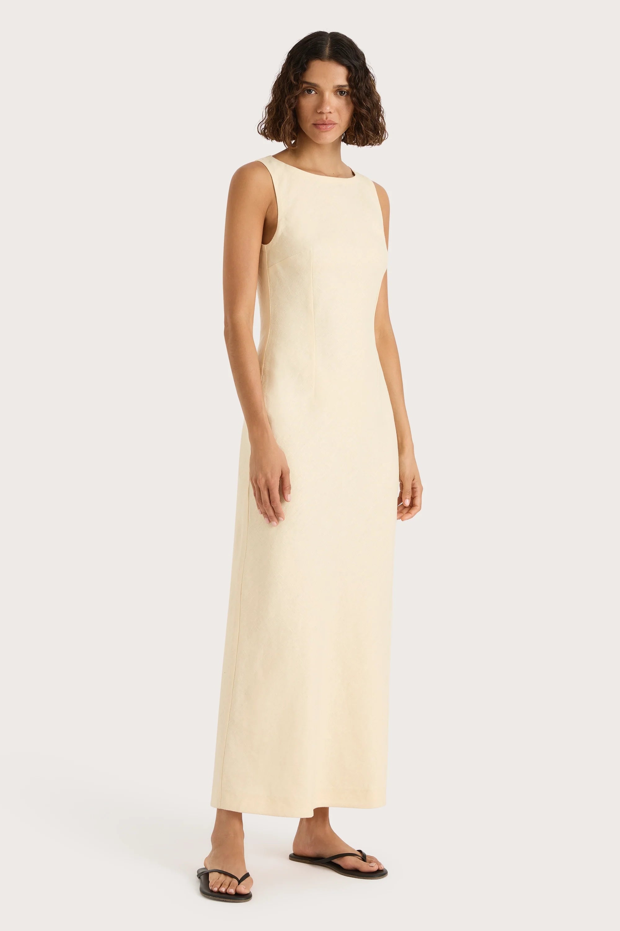 Lydie Maxi Dress Butter - Final Sale