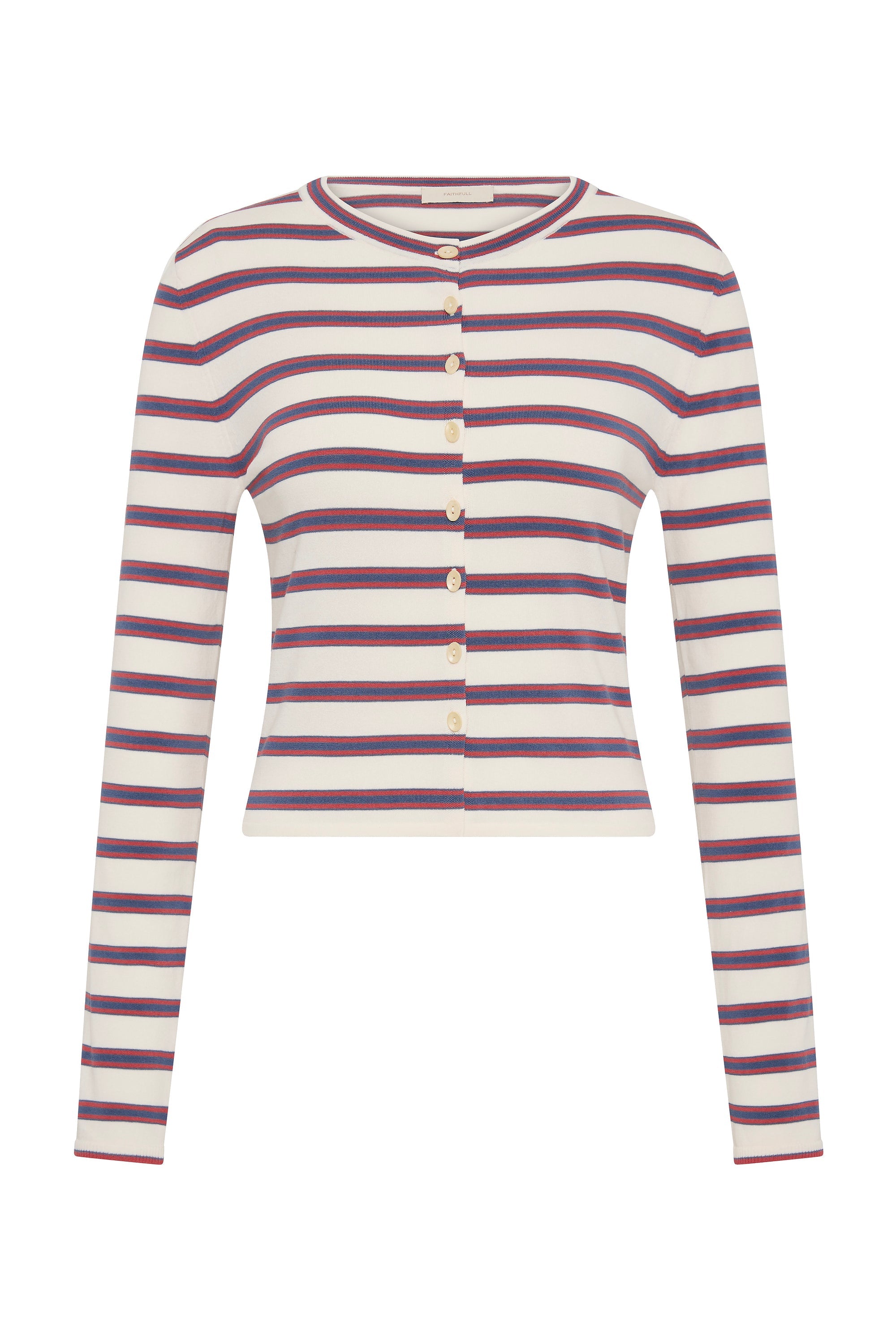 Cinta Cardigan Vintage Breton Stripe Micro