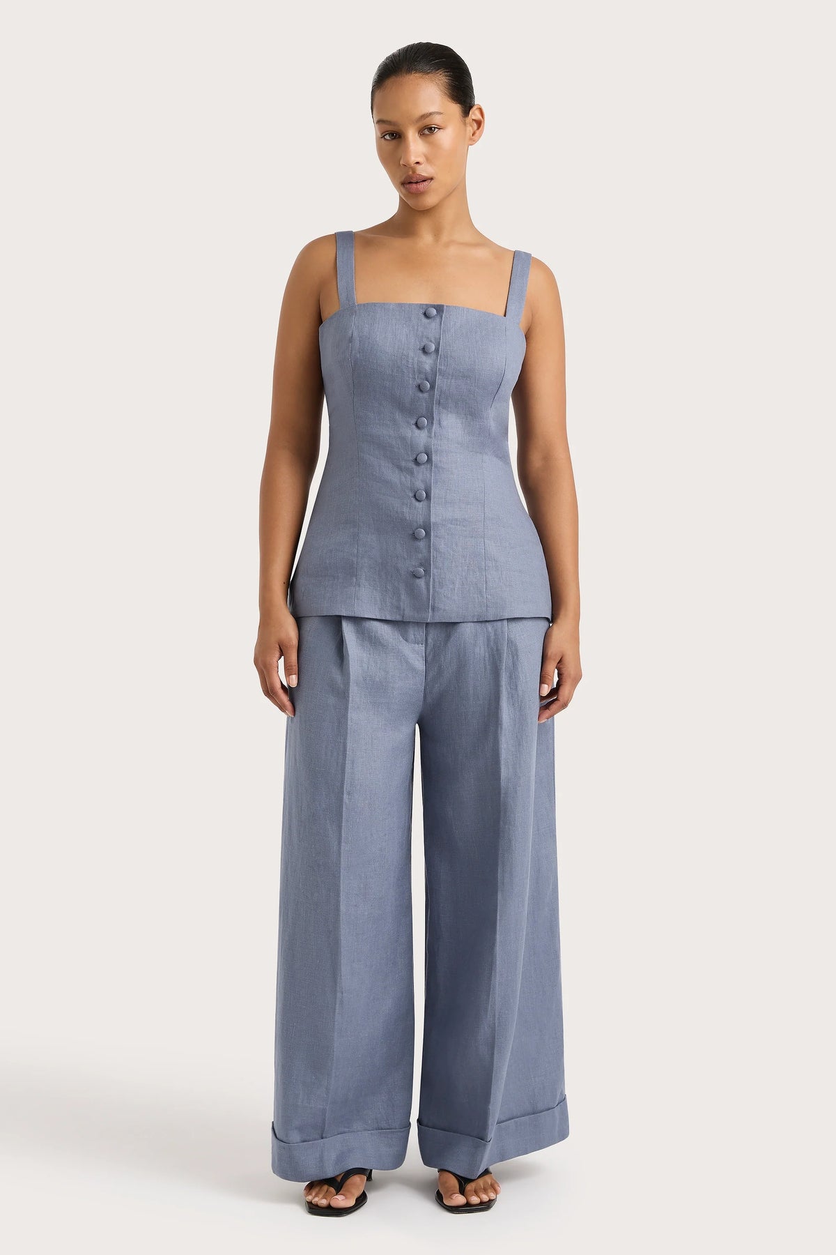 Corbiere Vest Cornflower Blue - Final Sale