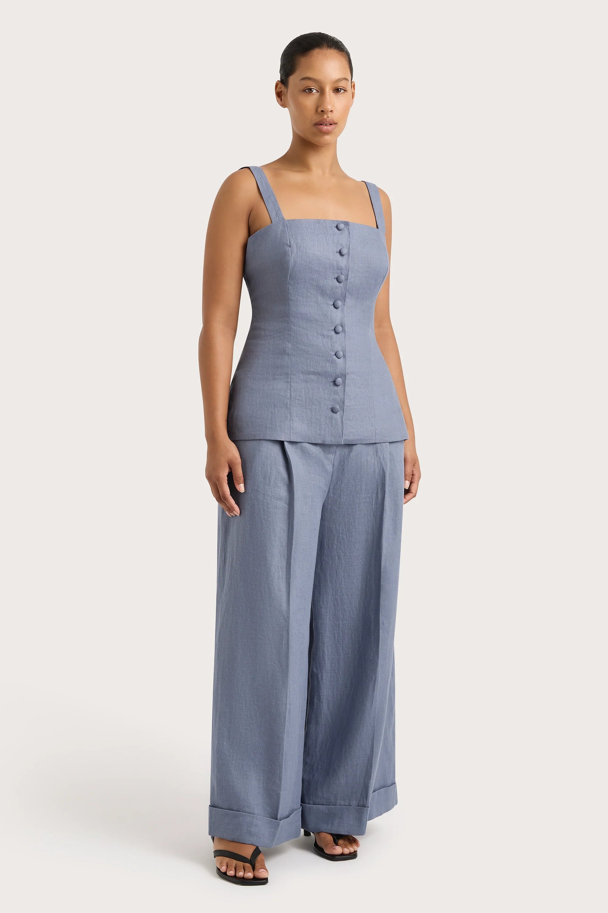 Corbiere Vest Cornflower Blue - Final Sale
