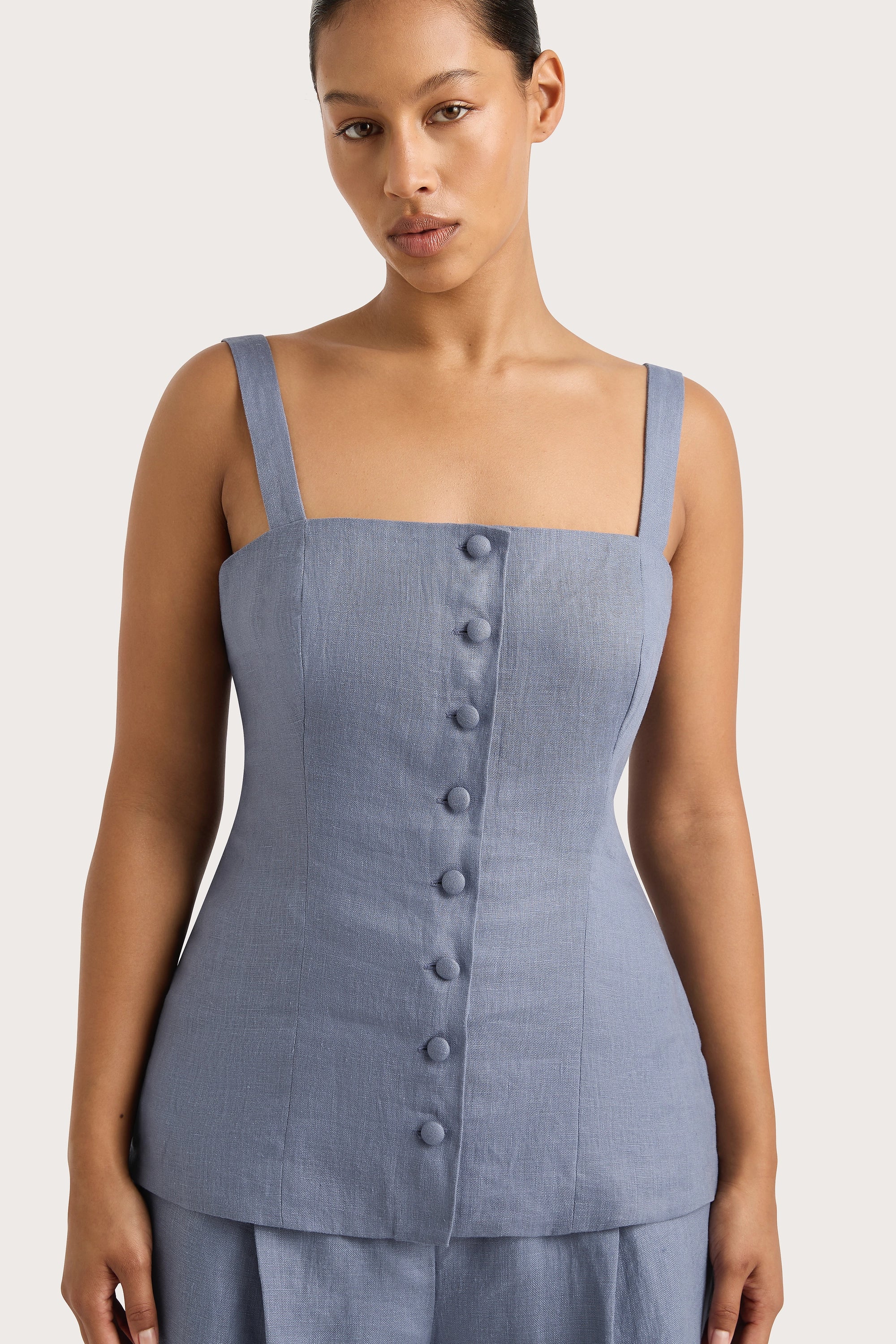 Corbiere Vest Cornflower Blue - Final Sale