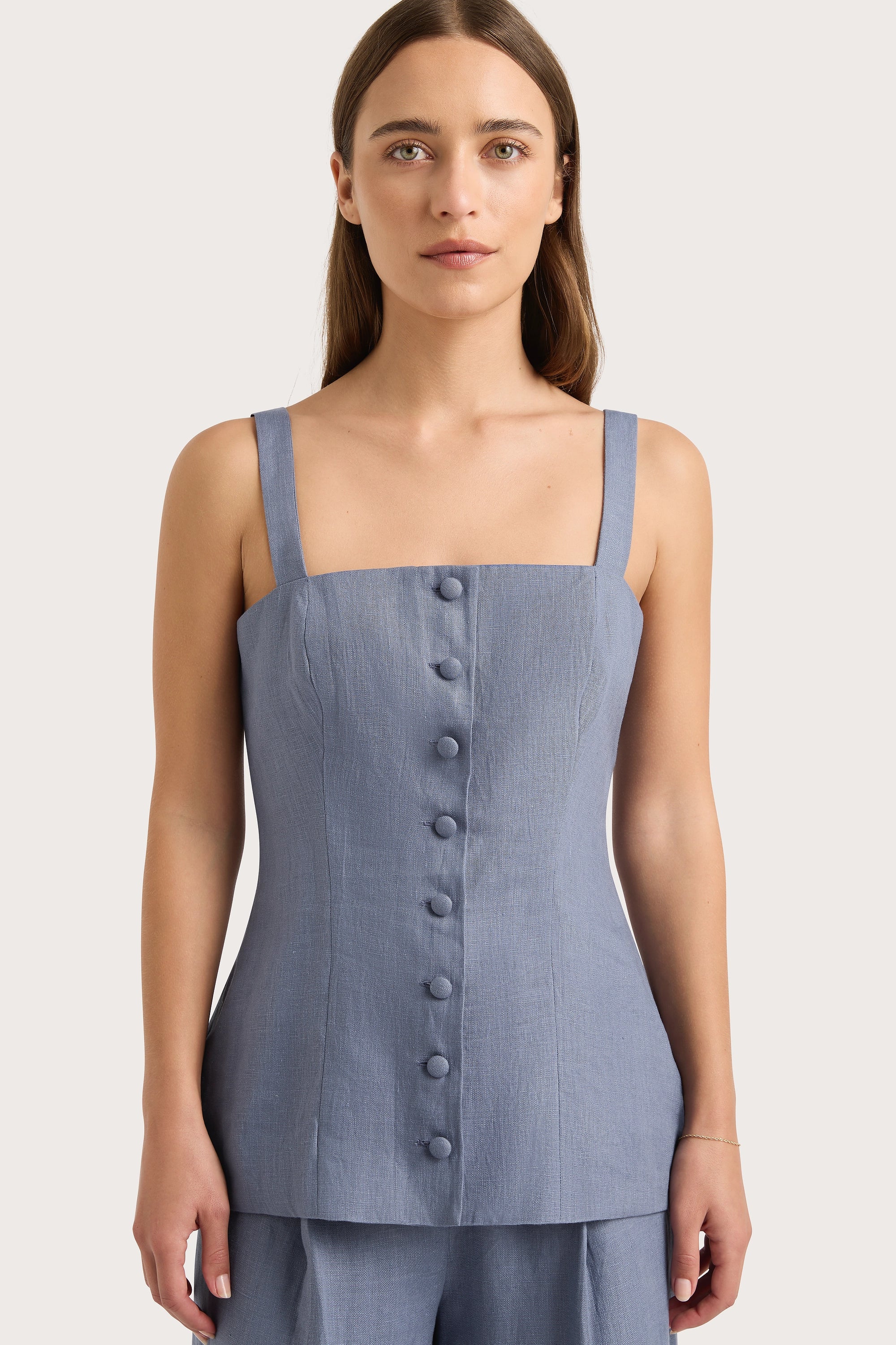 Corbiere Vest Cornflower Blue - Final Sale