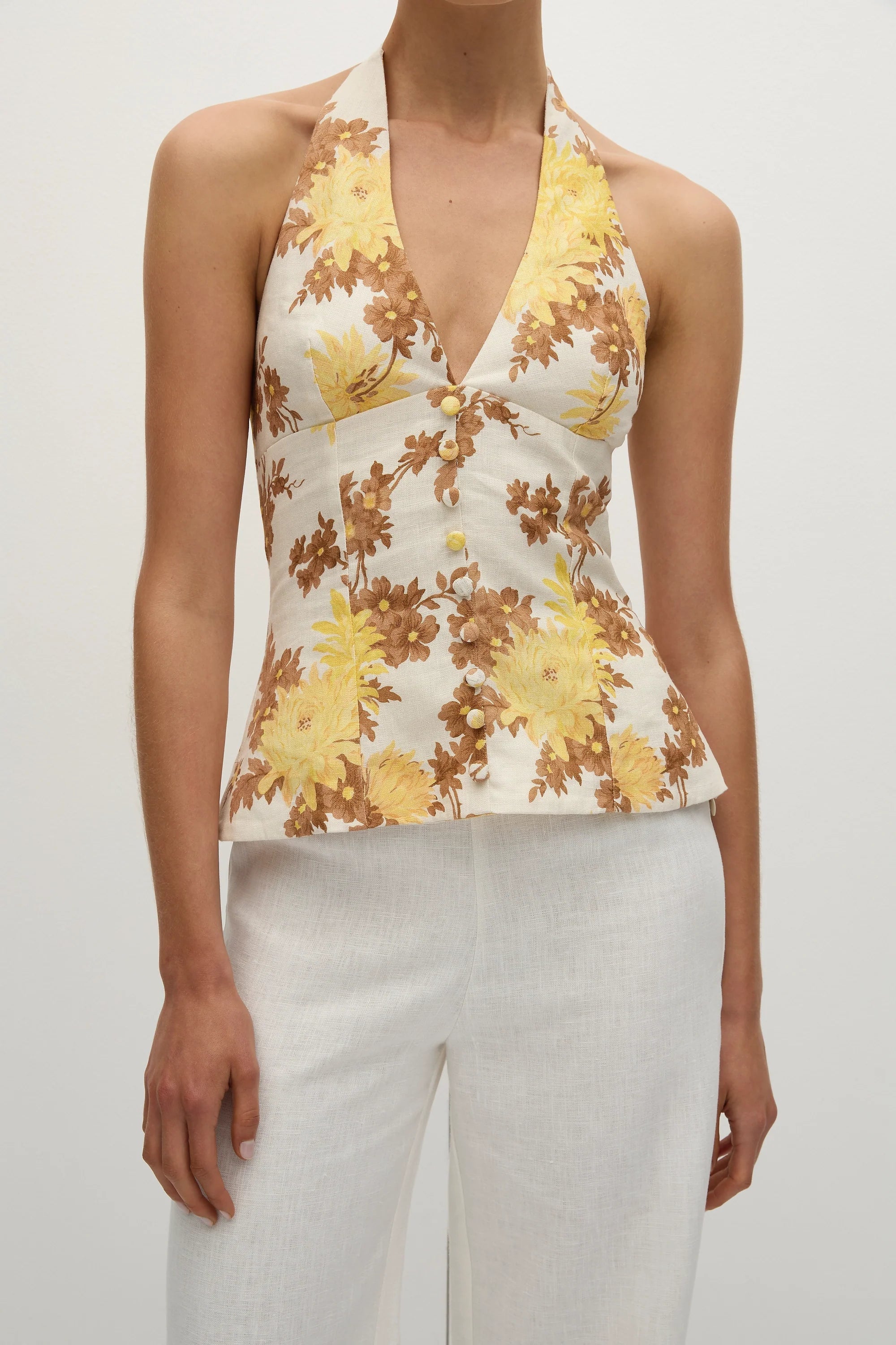 Marie Top Midsummer Floral - Final Sale
