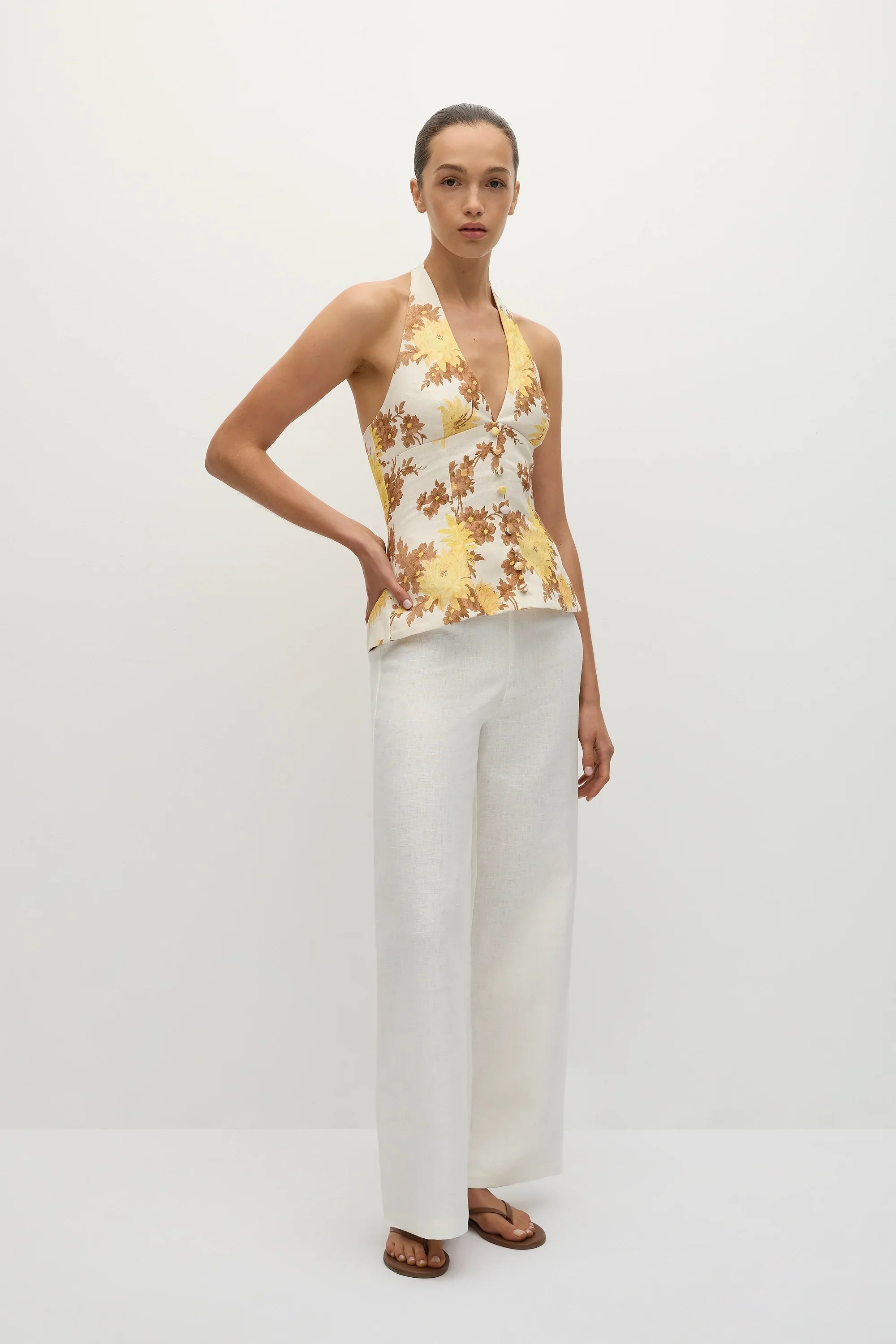 Marie Top Midsummer Floral - Final Sale