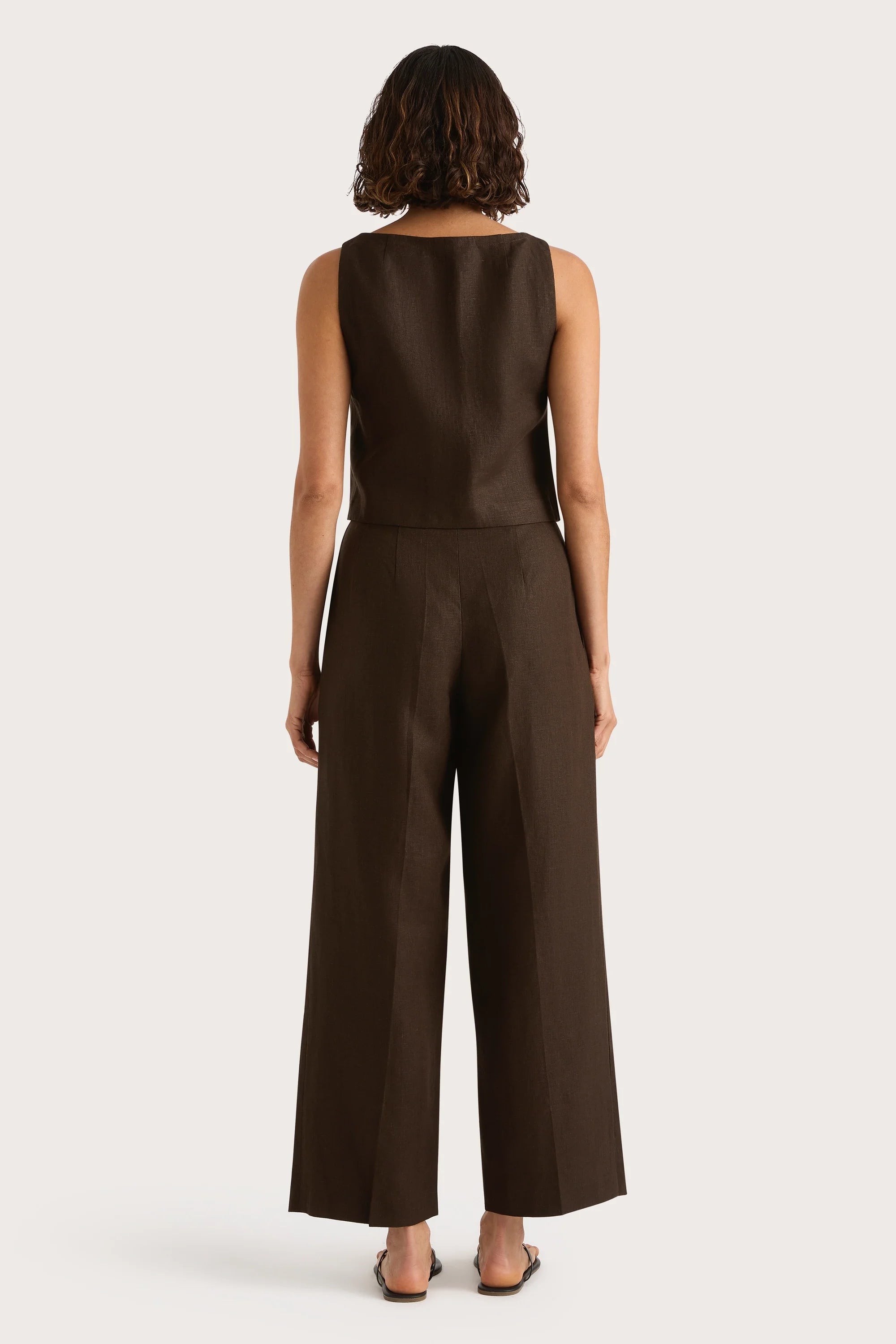 Stevie Trouser Coffee - Final Sale