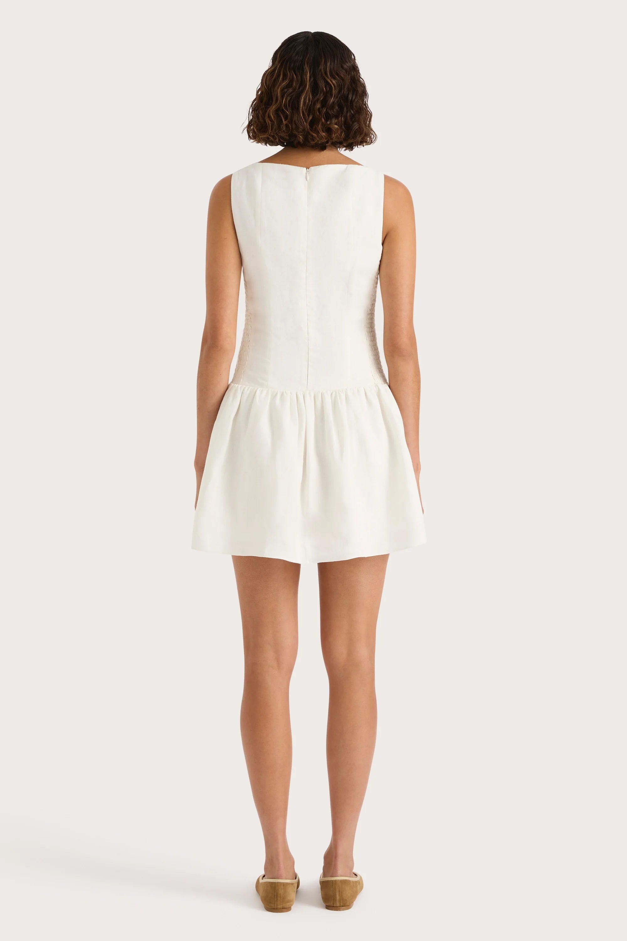 Blair Mini Dress White - Final Sale