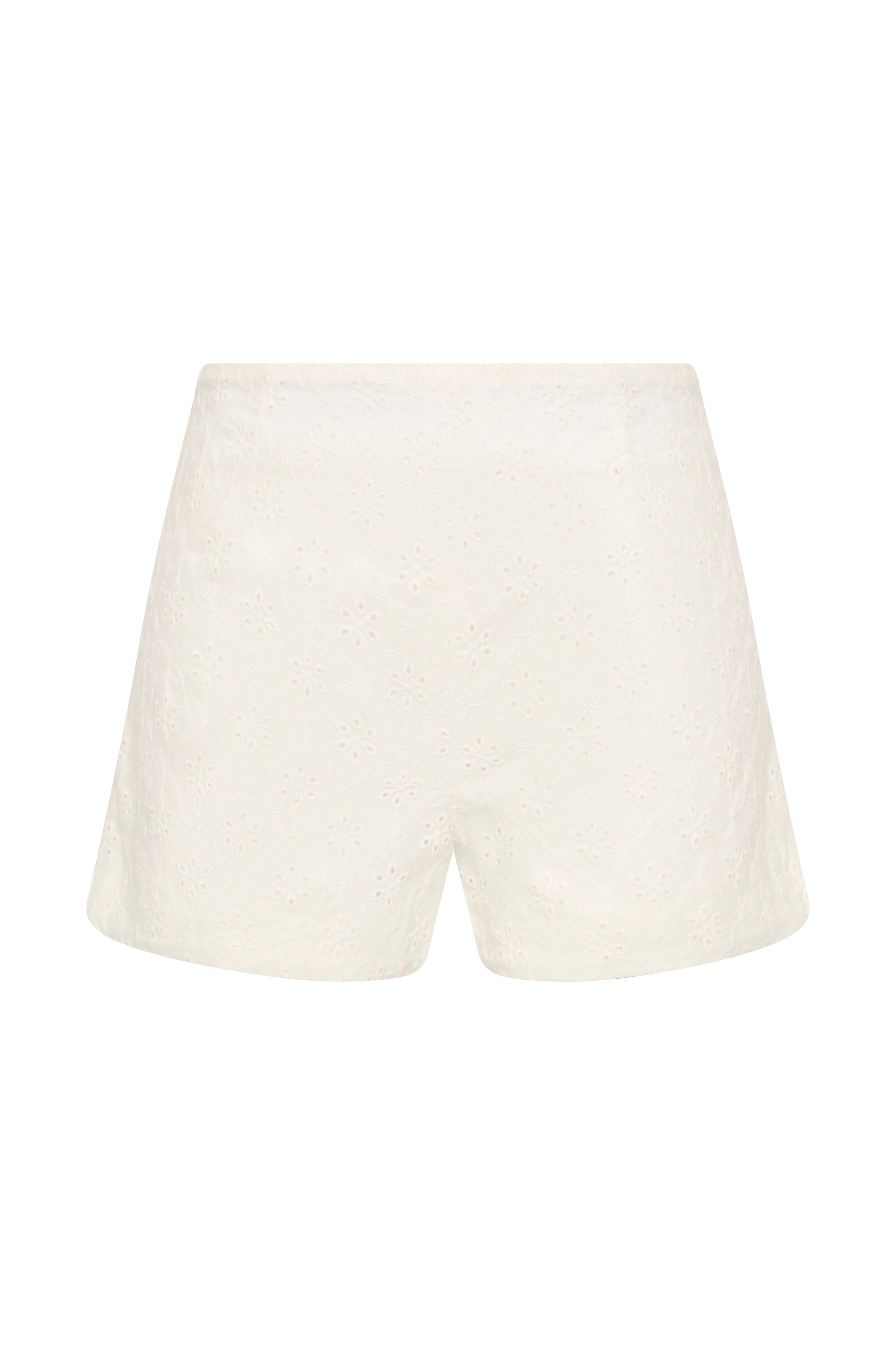 Olivia Short Valentina Broderie White - Final Sale