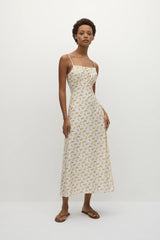 Phaedra Midi Dress Hazy Rose Canary - Final Sale