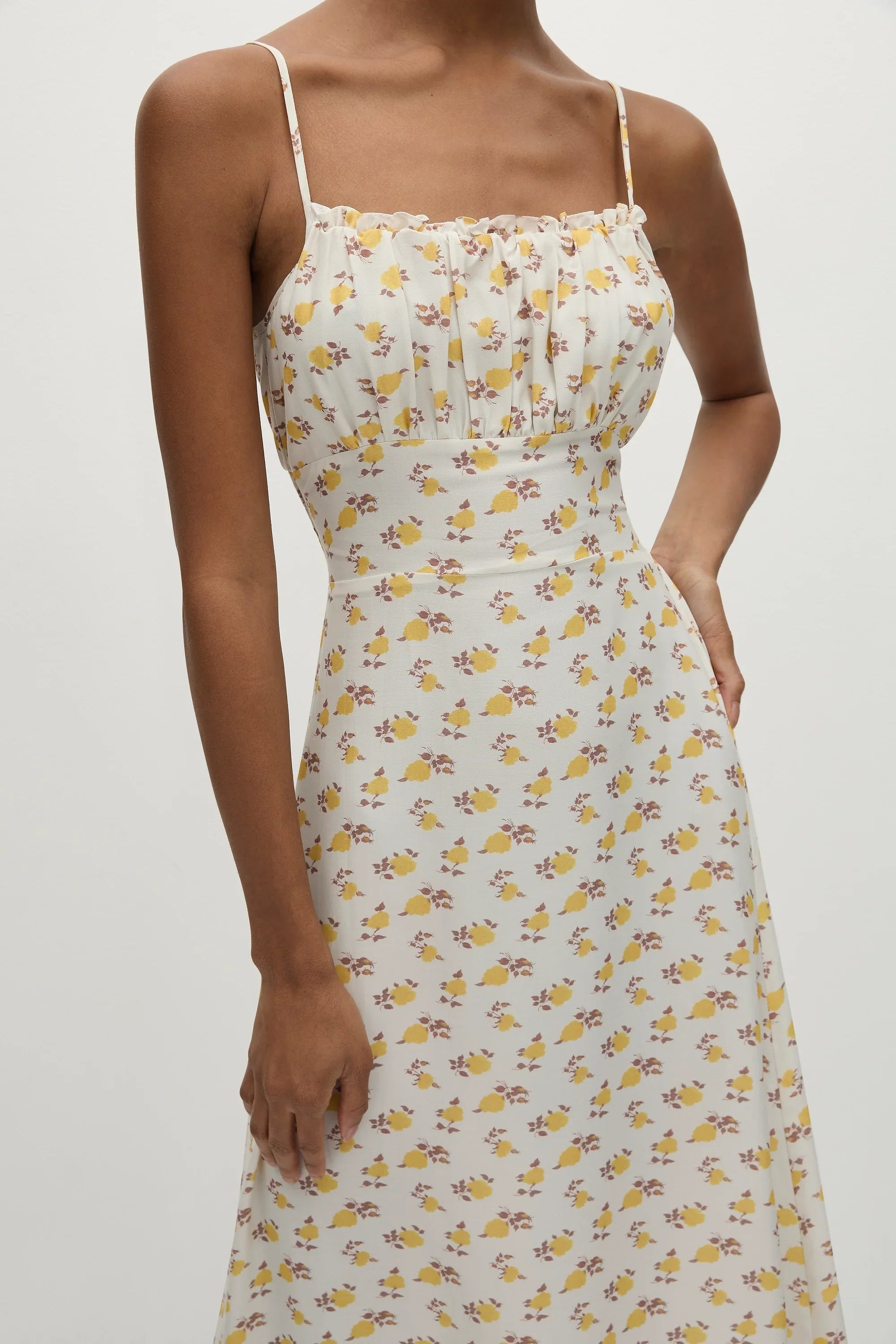 Phaedra Midi Dress Hazy Rose Canary - Final Sale