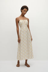 Phaedra Midi Dress Hazy Rose Canary - Final Sale