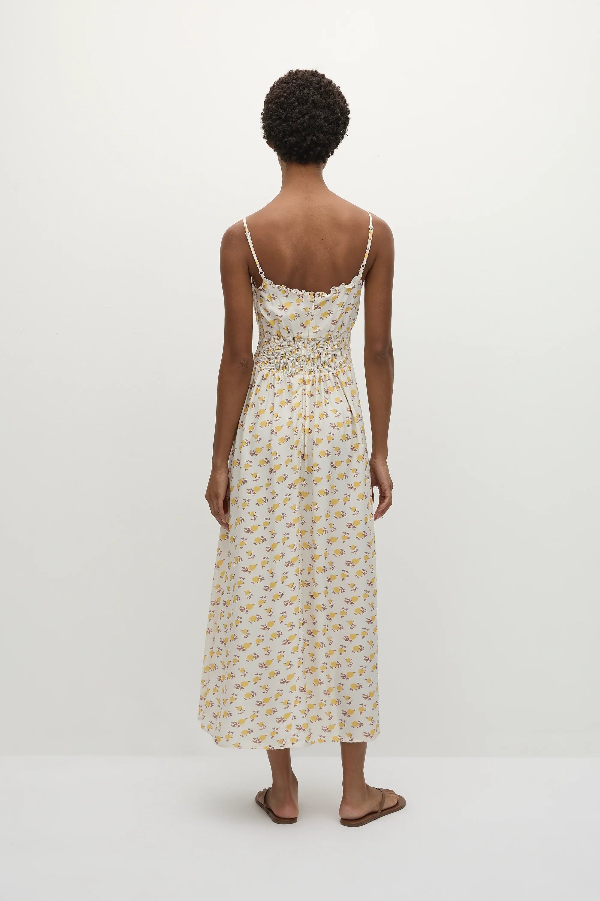 Phaedra Midi Dress Hazy Rose Canary - Final Sale