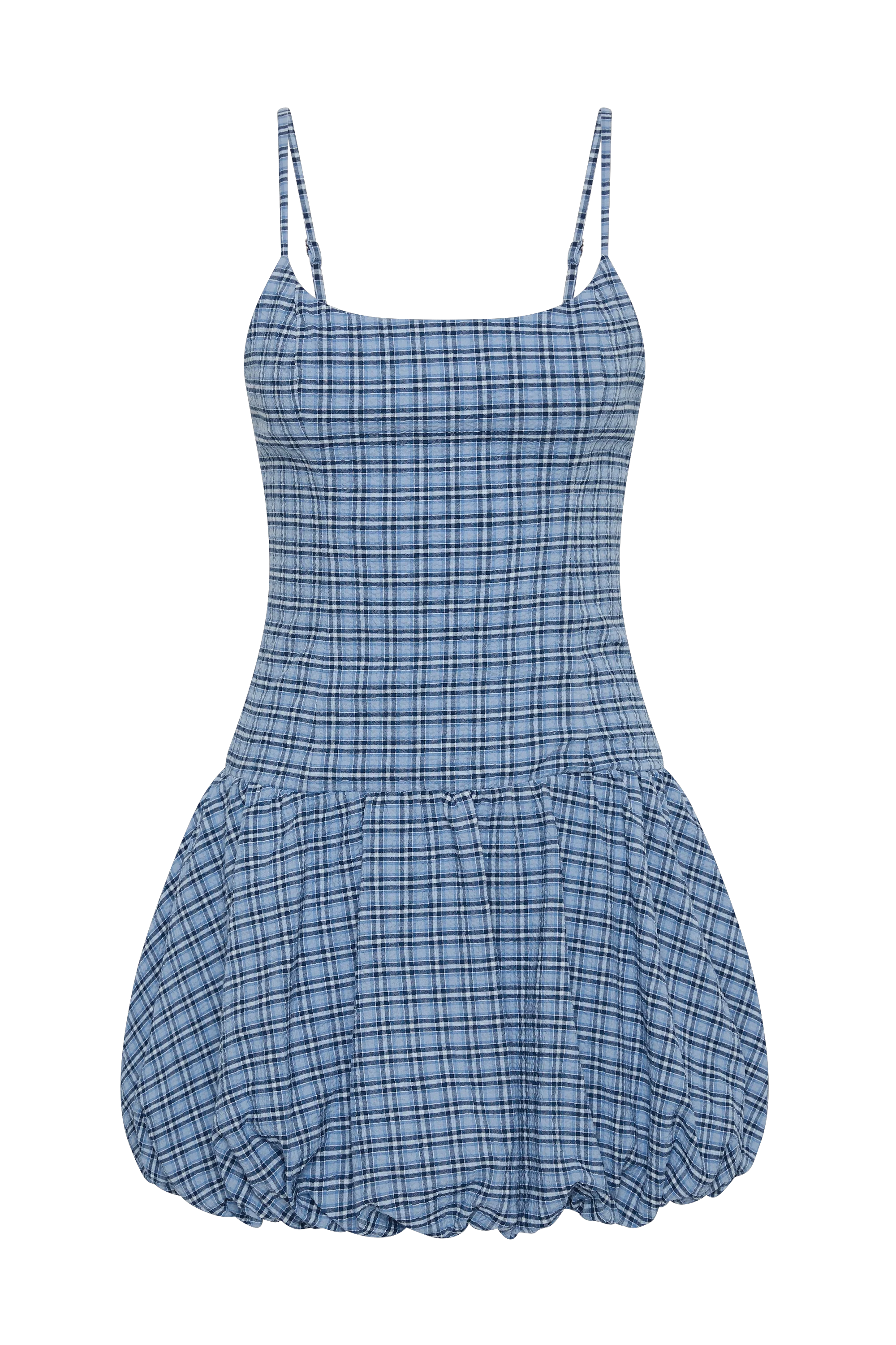 Pelea Mini Dress Vintage Blue Check