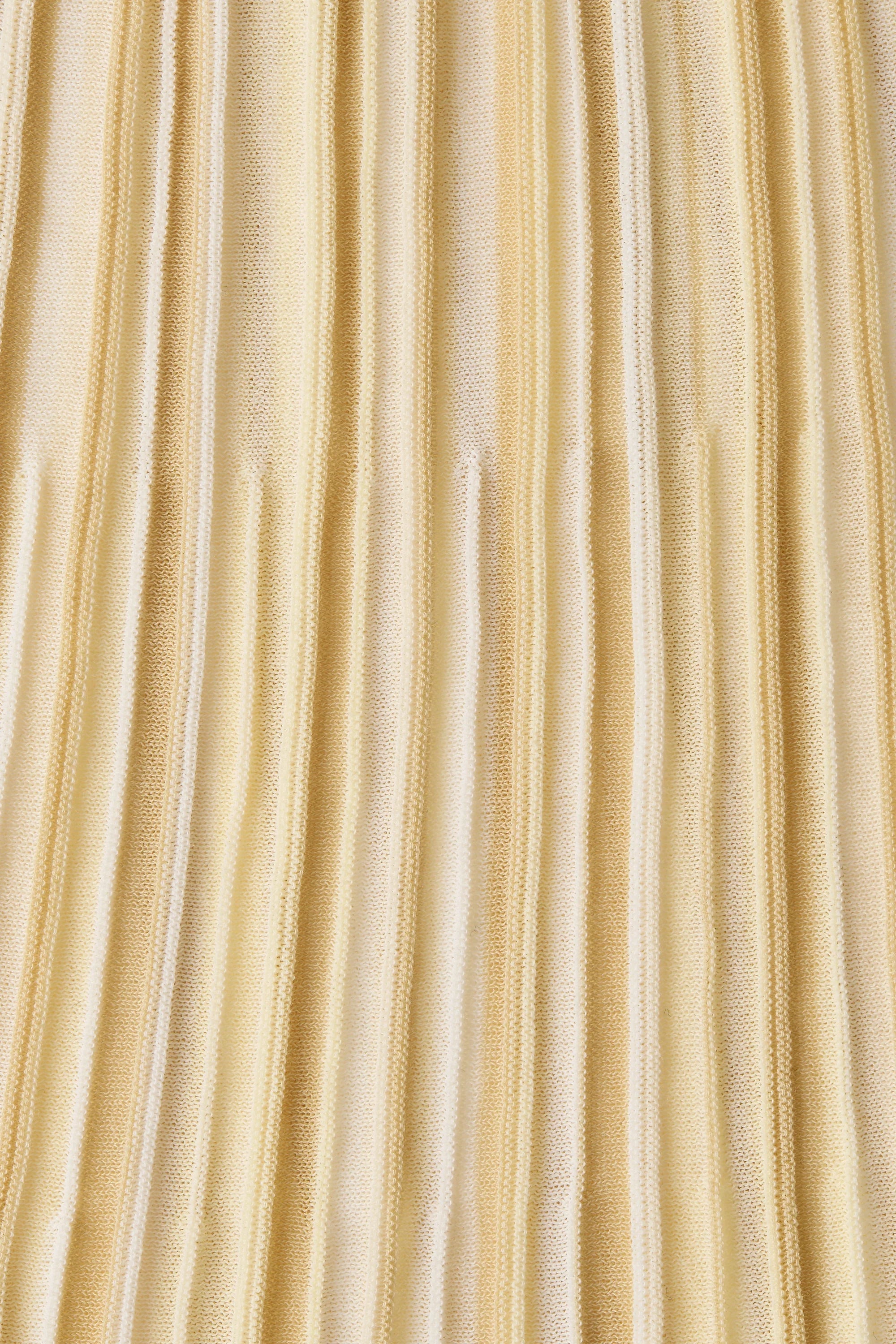 Citara Drawstring Skirt Butter Stripe - Final Sale
