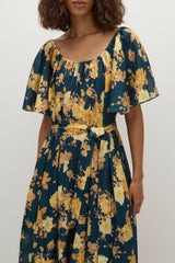 Belen Maxi Dress Nora Floral Navy - Final Sale
