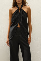 Biba Halter Top Black - Final Sale
