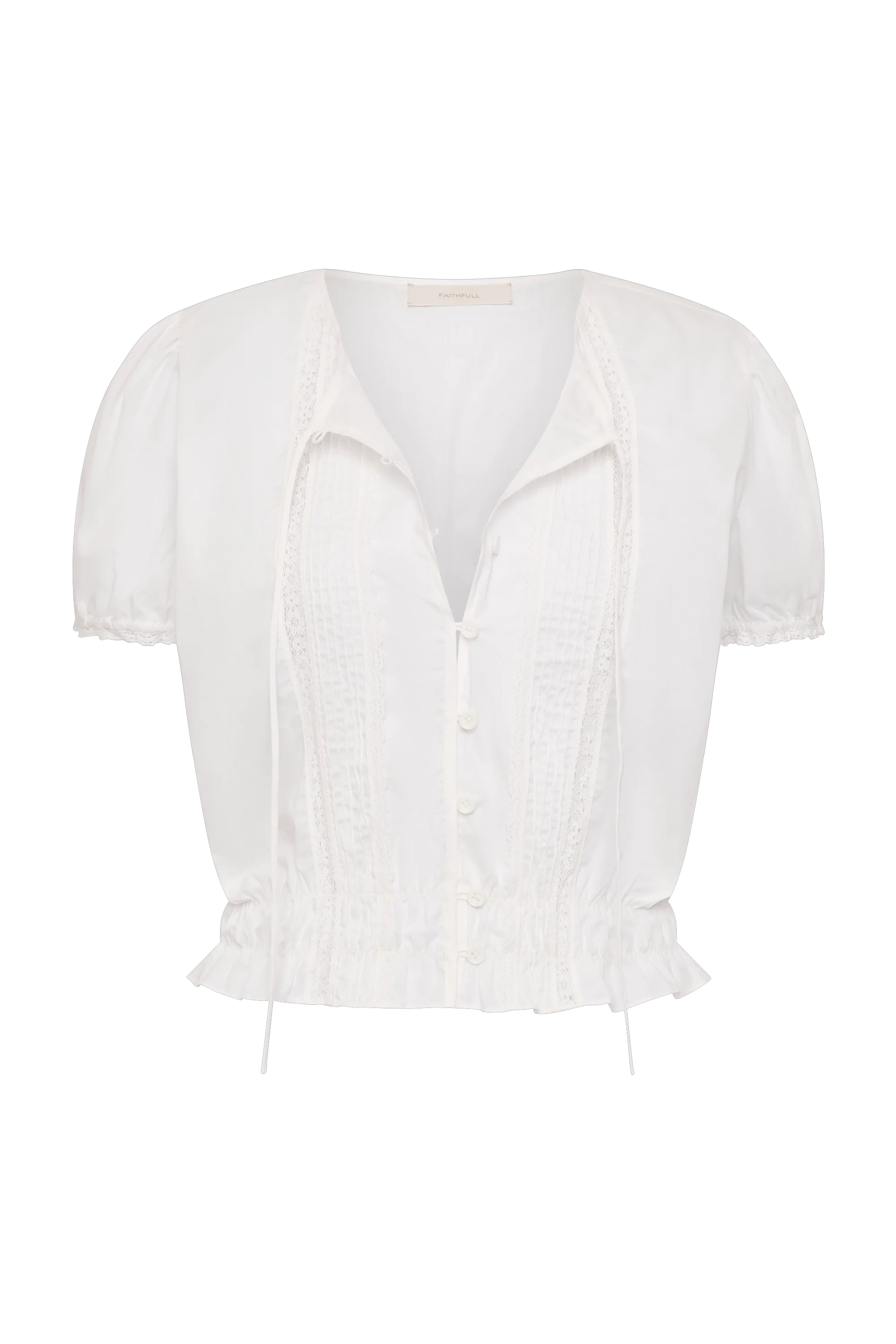 Fiora Blouse Fresco Lace White - Final Sale