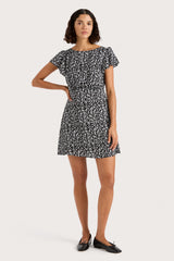Valras Mini Dress Amaryllis Floral Black - Final Sale