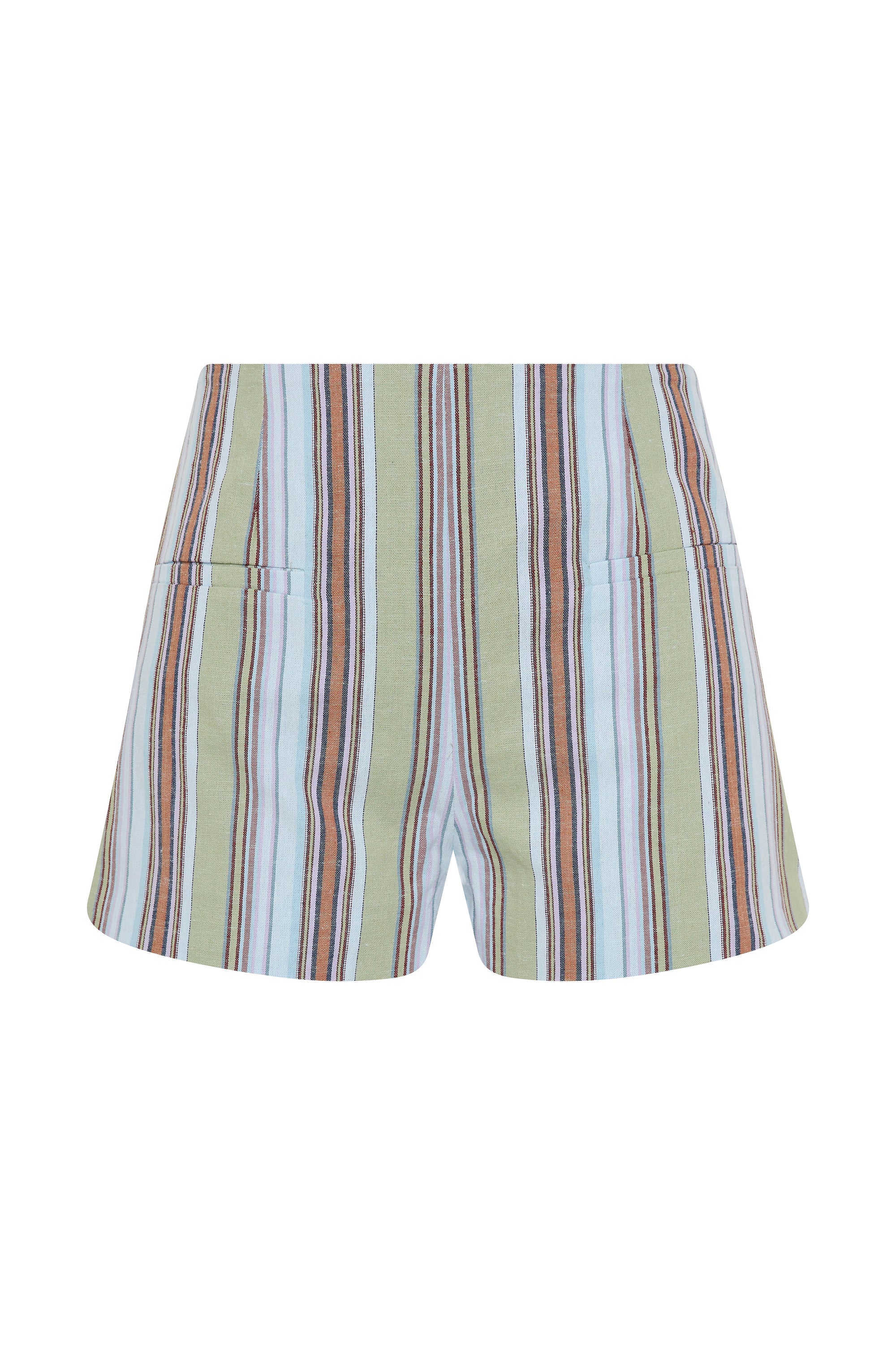 Aurora Mini Short Agua Stripe Blue - Final Sale