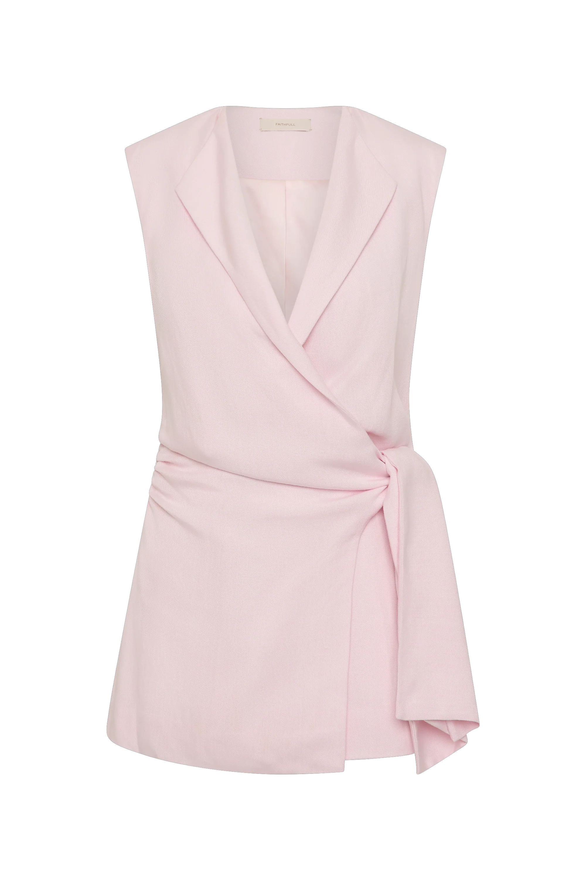 Jagger Wrap Vest Pale Pink - Final Sale