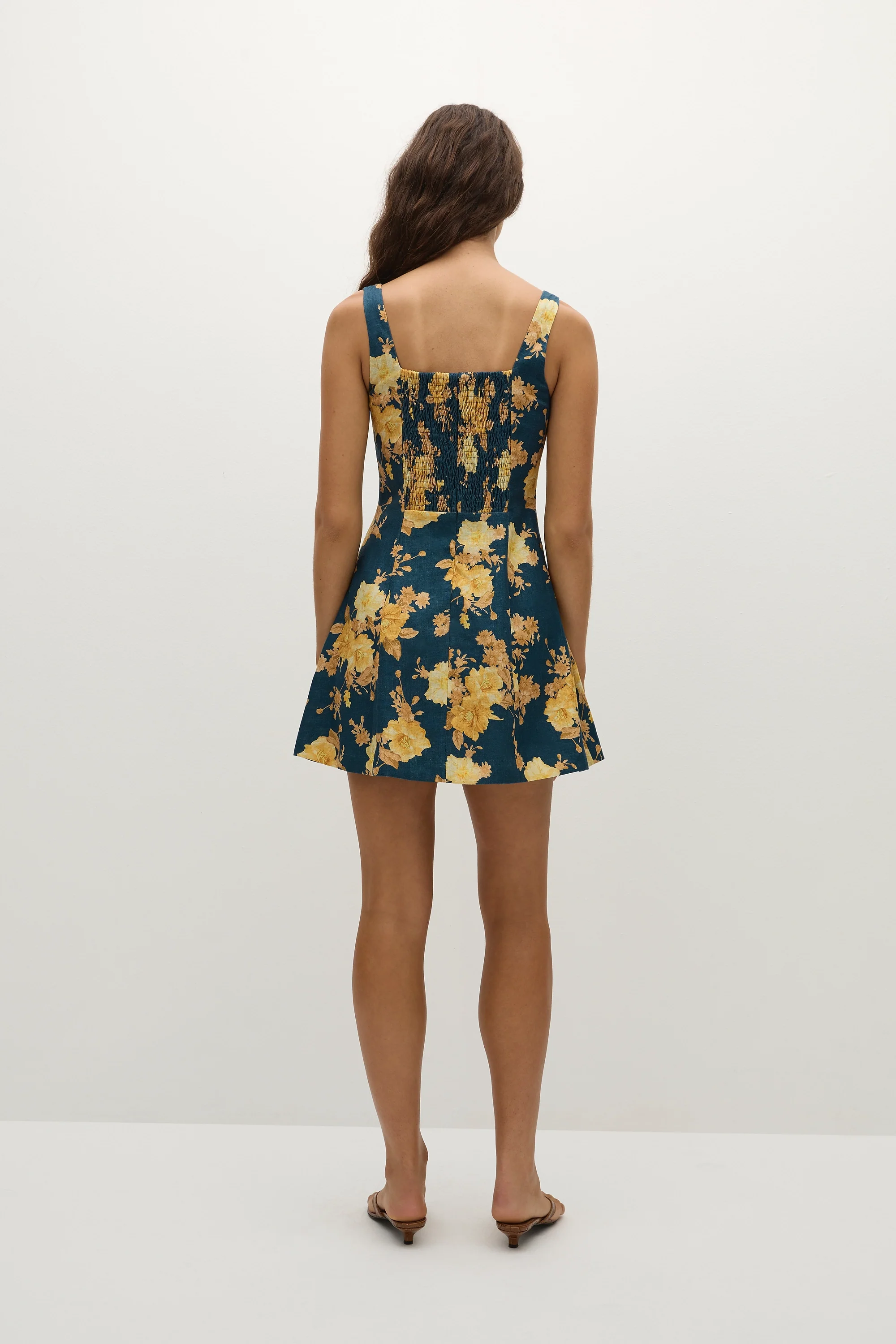 Felice Mini Dress Nora Floral Navy - Final Sale