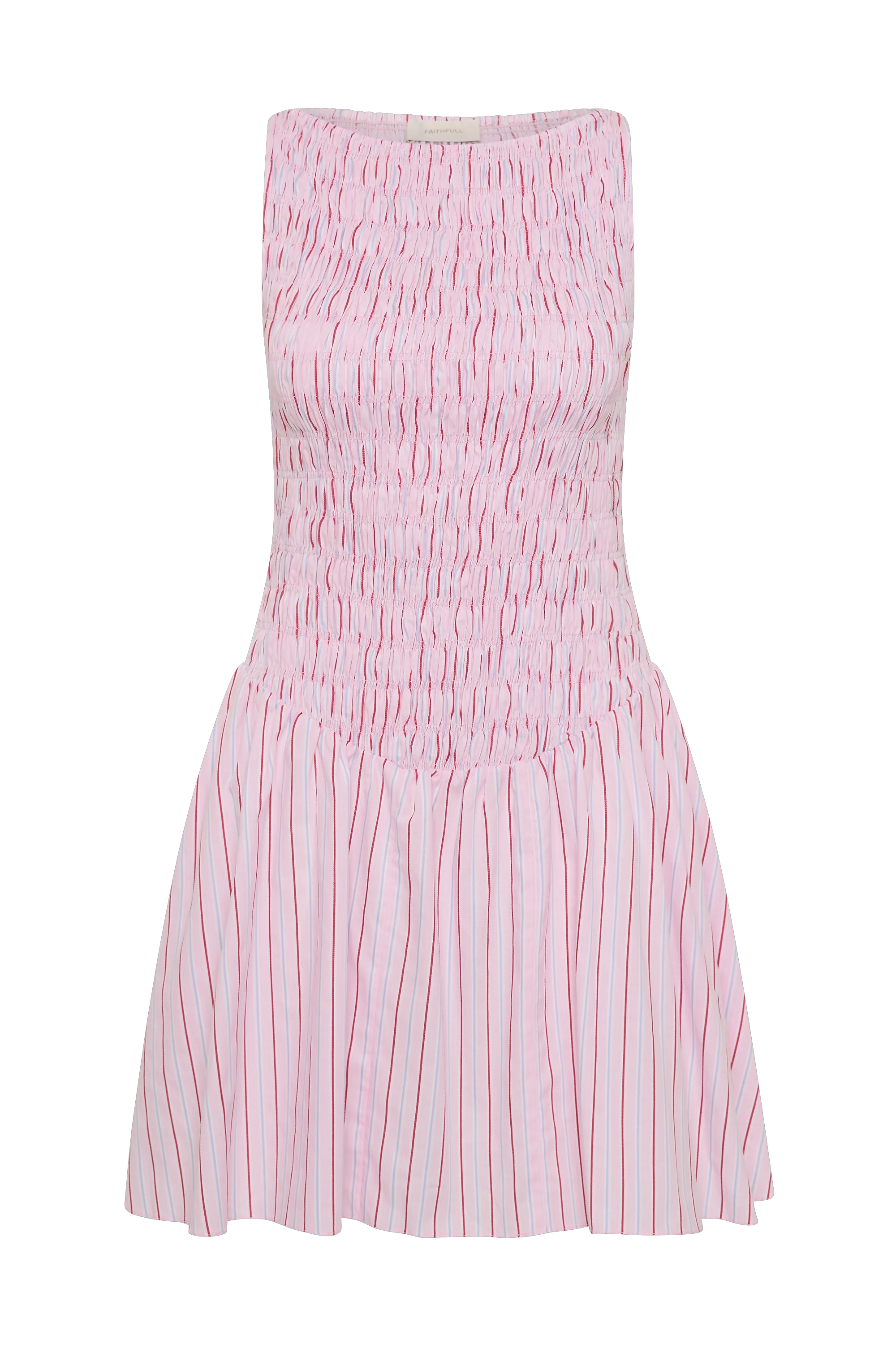 Martina Mini Dress Fiori Stripe Palazzo - Final Sale