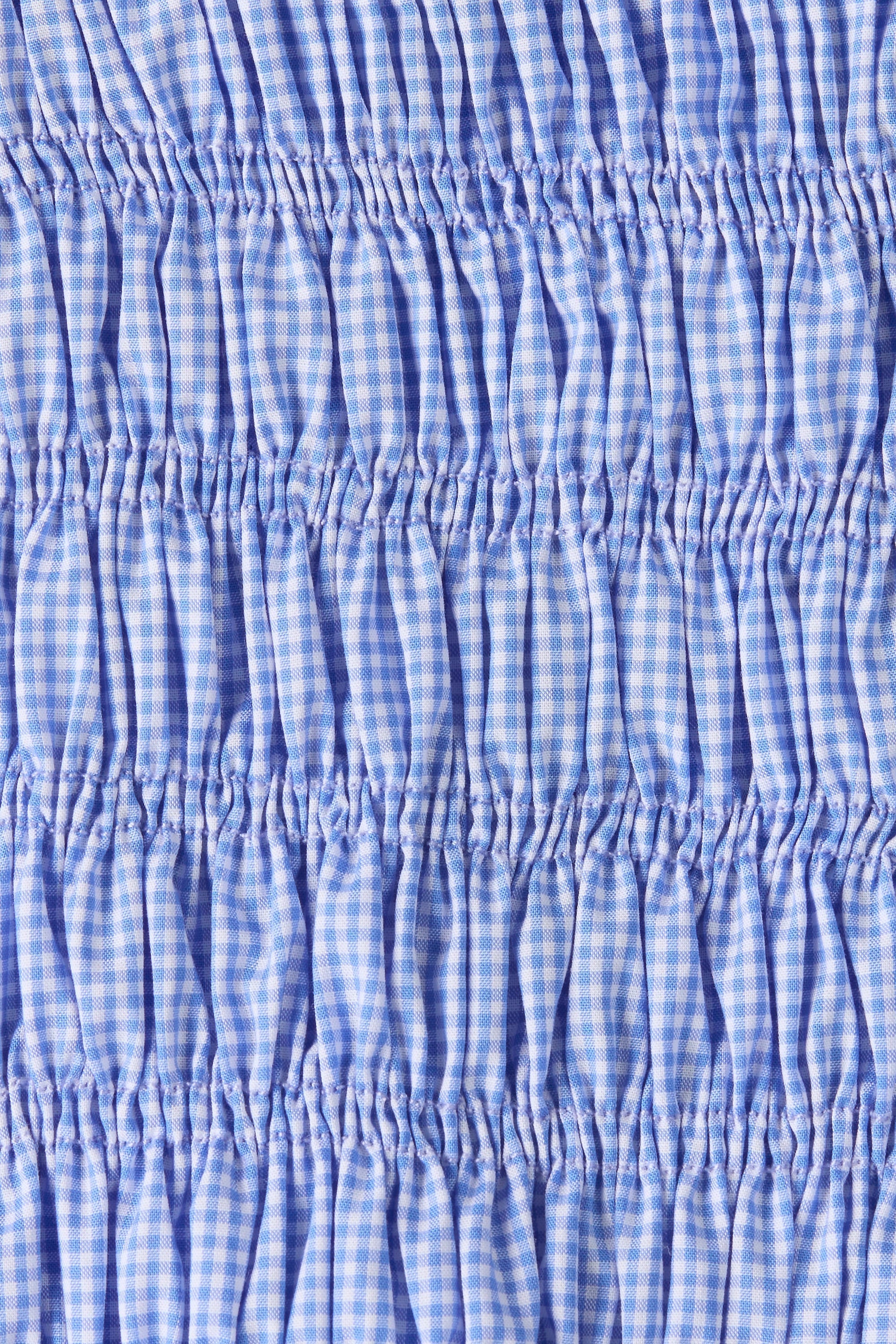 Eudora Top Micro Gingham Soft Blue - Final Sale