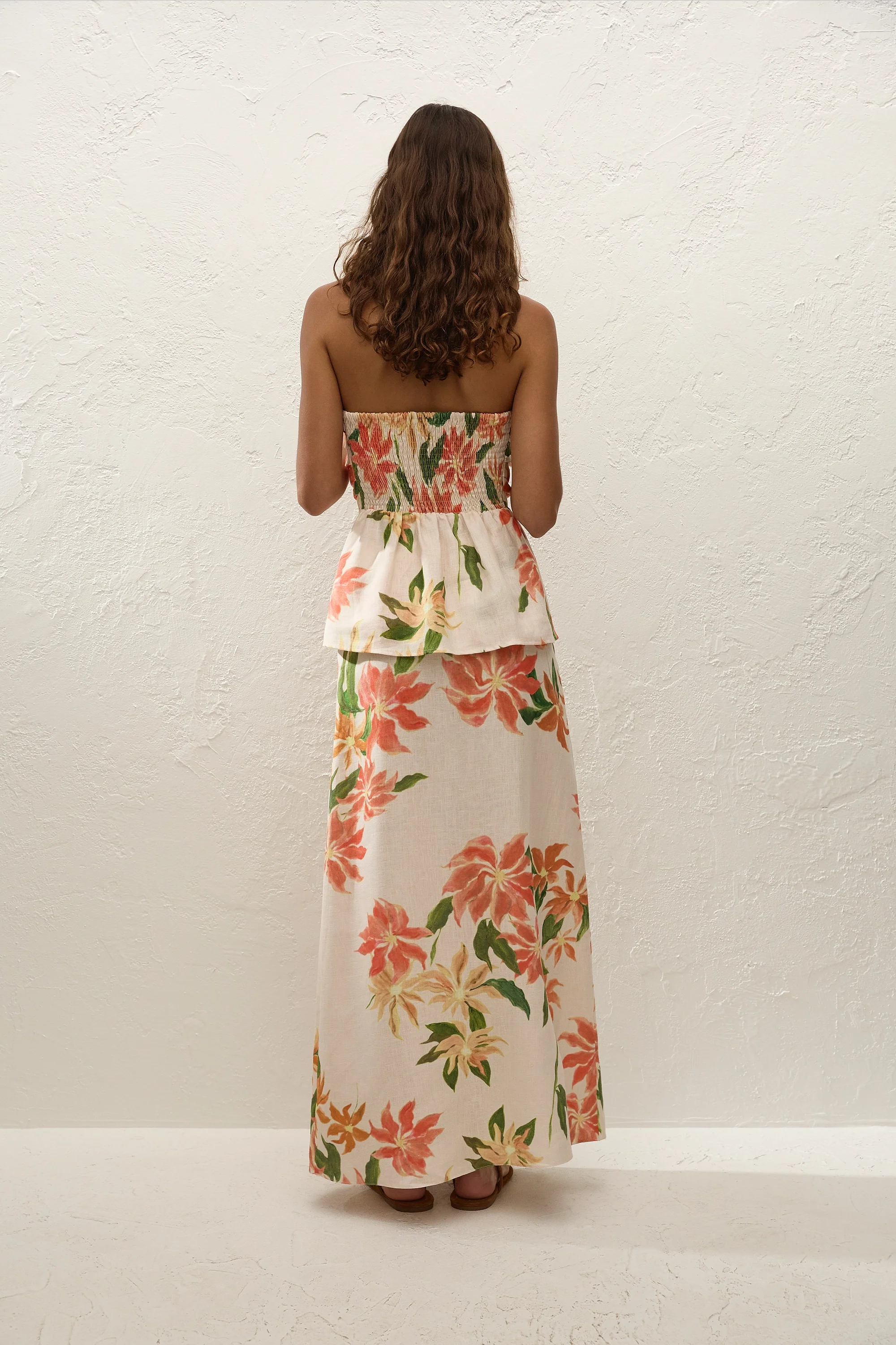 Eleanore Strapless Top Jardines Floral - Final Sale