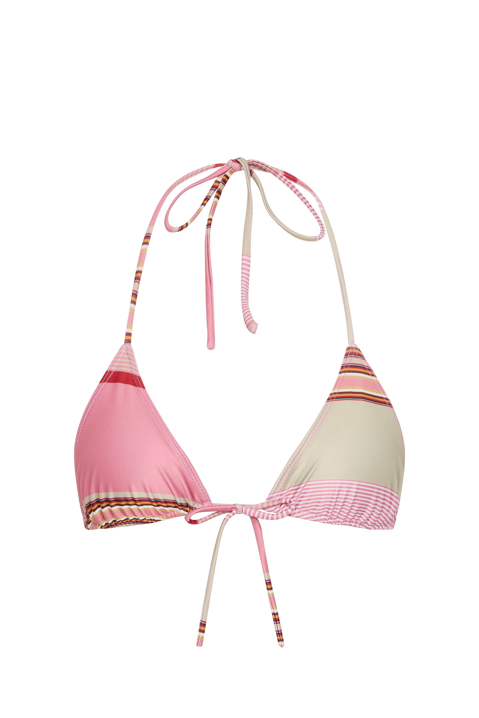 Arabella Bikini Top Barragan Stripe Dusty Mauve - Final Sale
