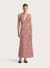 Jardin Midi Dress Leilani Red - Final Sale