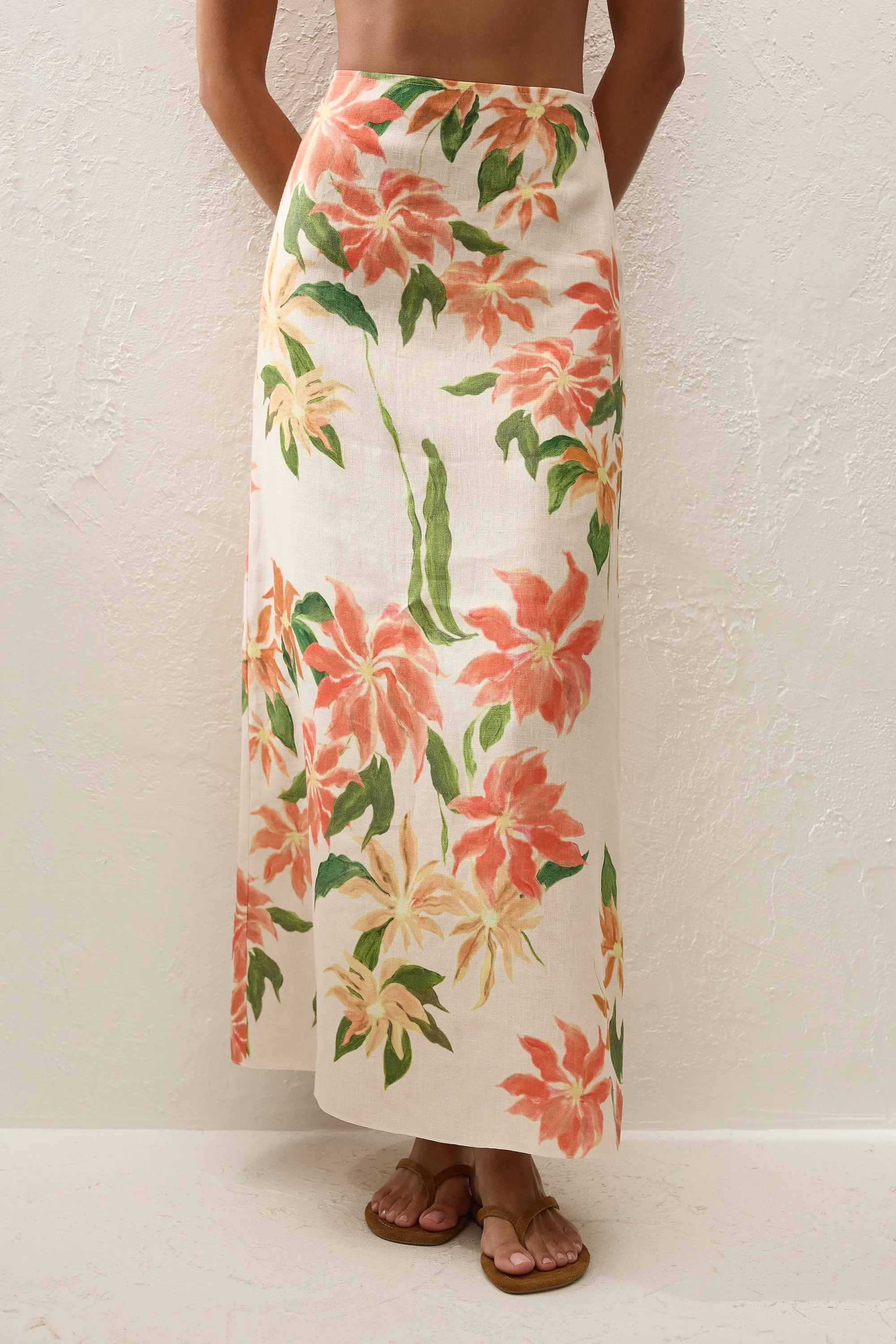Martina Maxi Skirt Jardines Floral - Final Sale