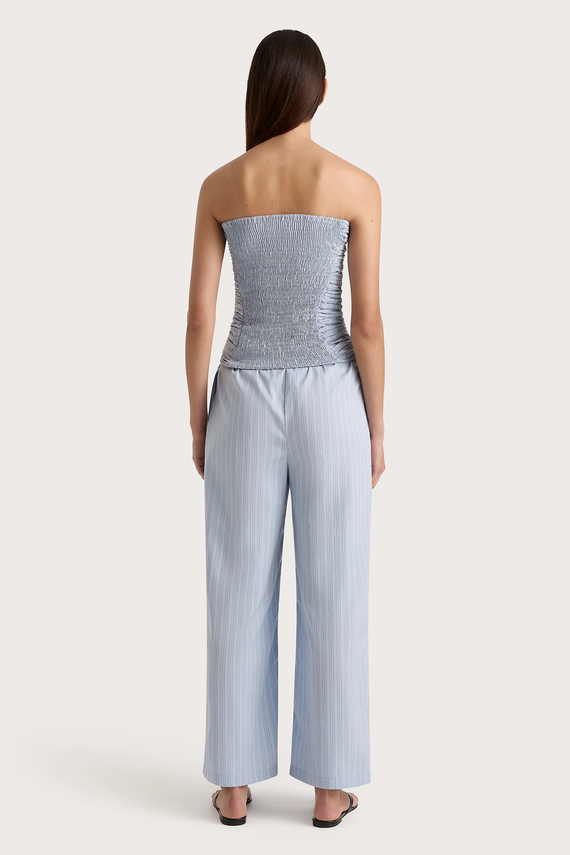Freja Pant Blue Pinstripe - Final Sale