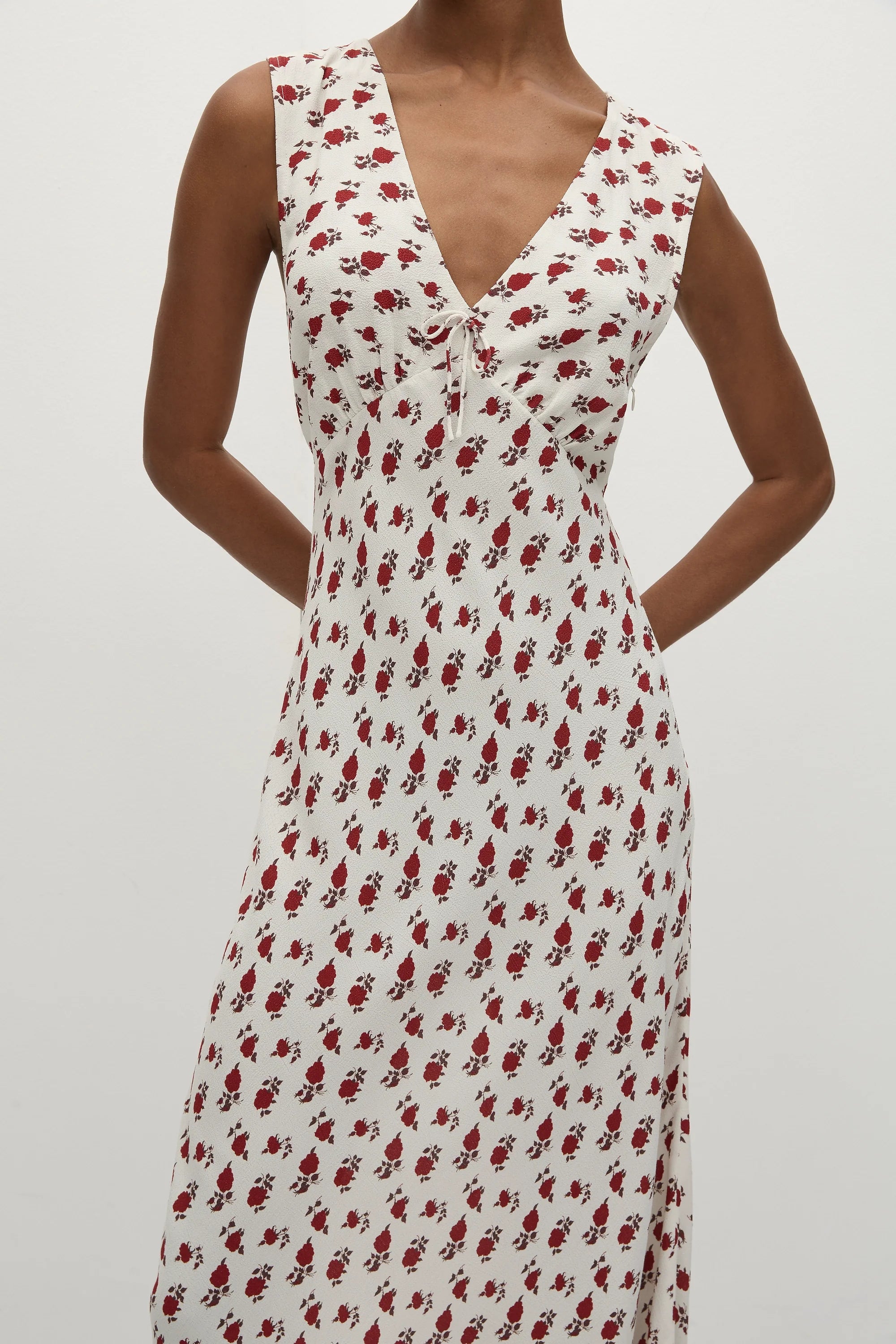 Josephine Maxi Dress Hazy Rose Deep Red - Final Sale