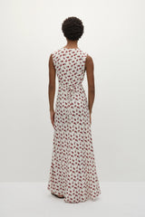 Josephine Maxi Dress Hazy Rose Deep Red - Final Sale