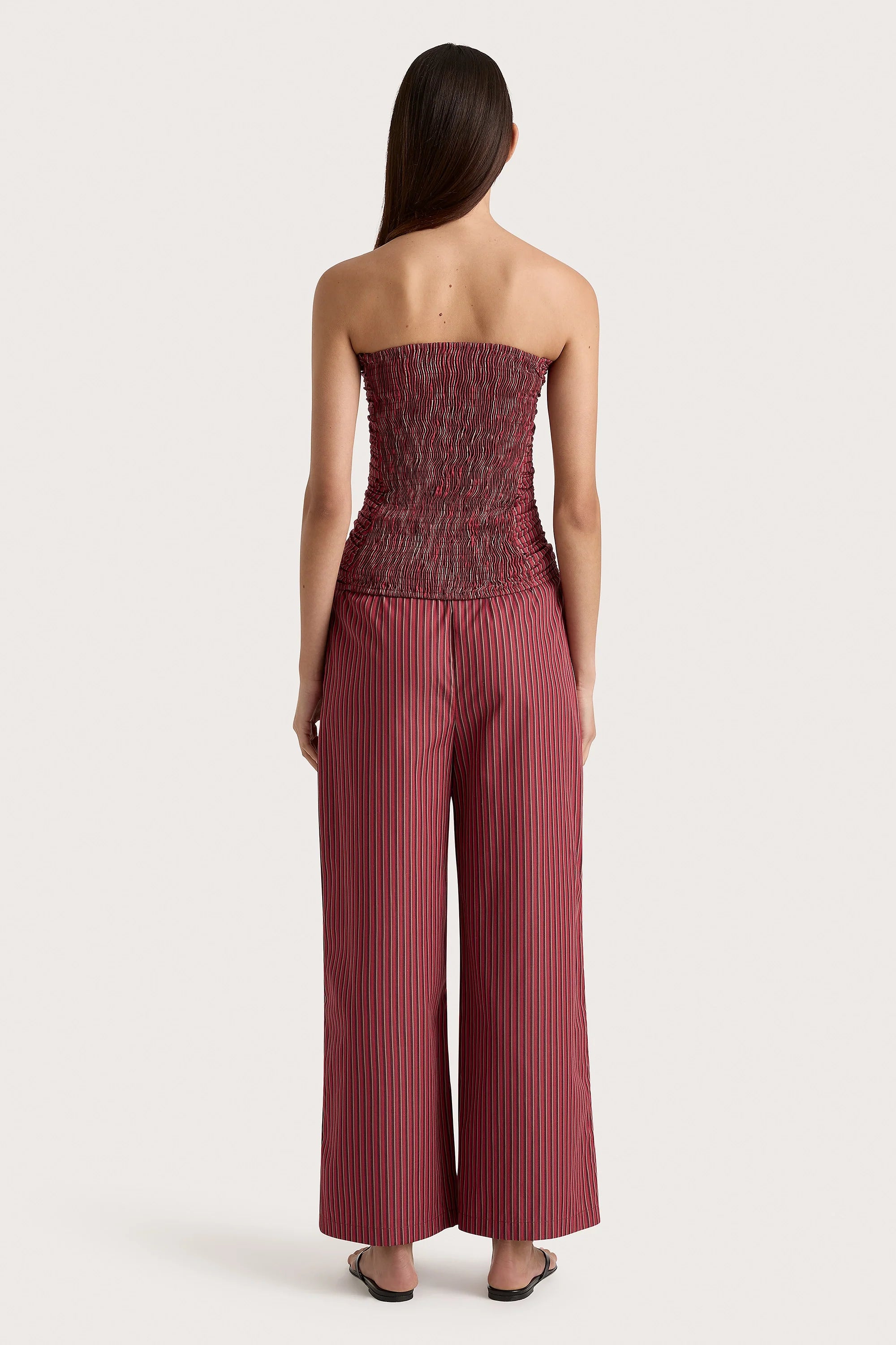Jilliane Top Wine Stripe - Final Sale