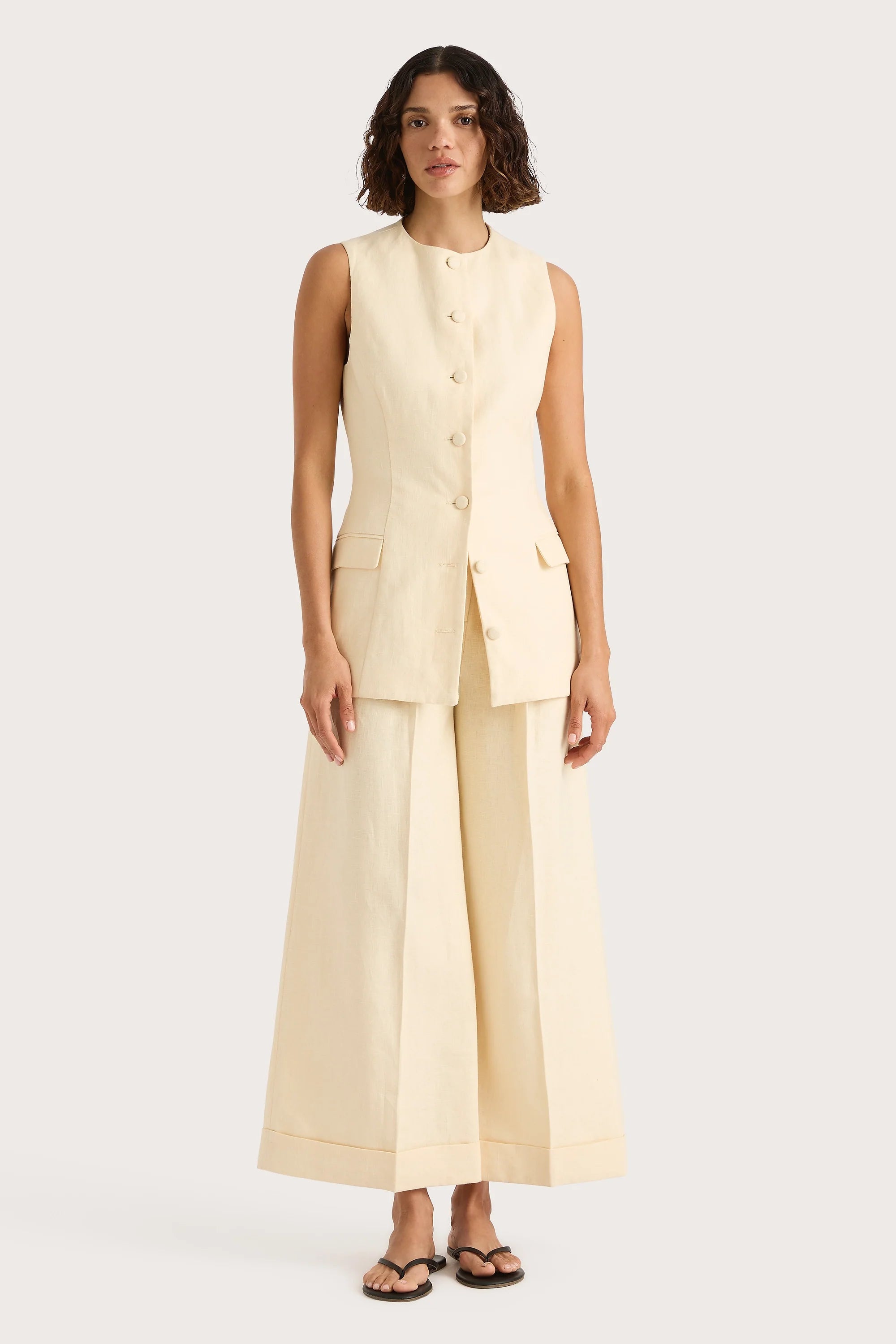 Jane Vest Butter - Final Sale
