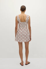 Mela Mini Dress Hazy Rose Deep Red - Final Sale