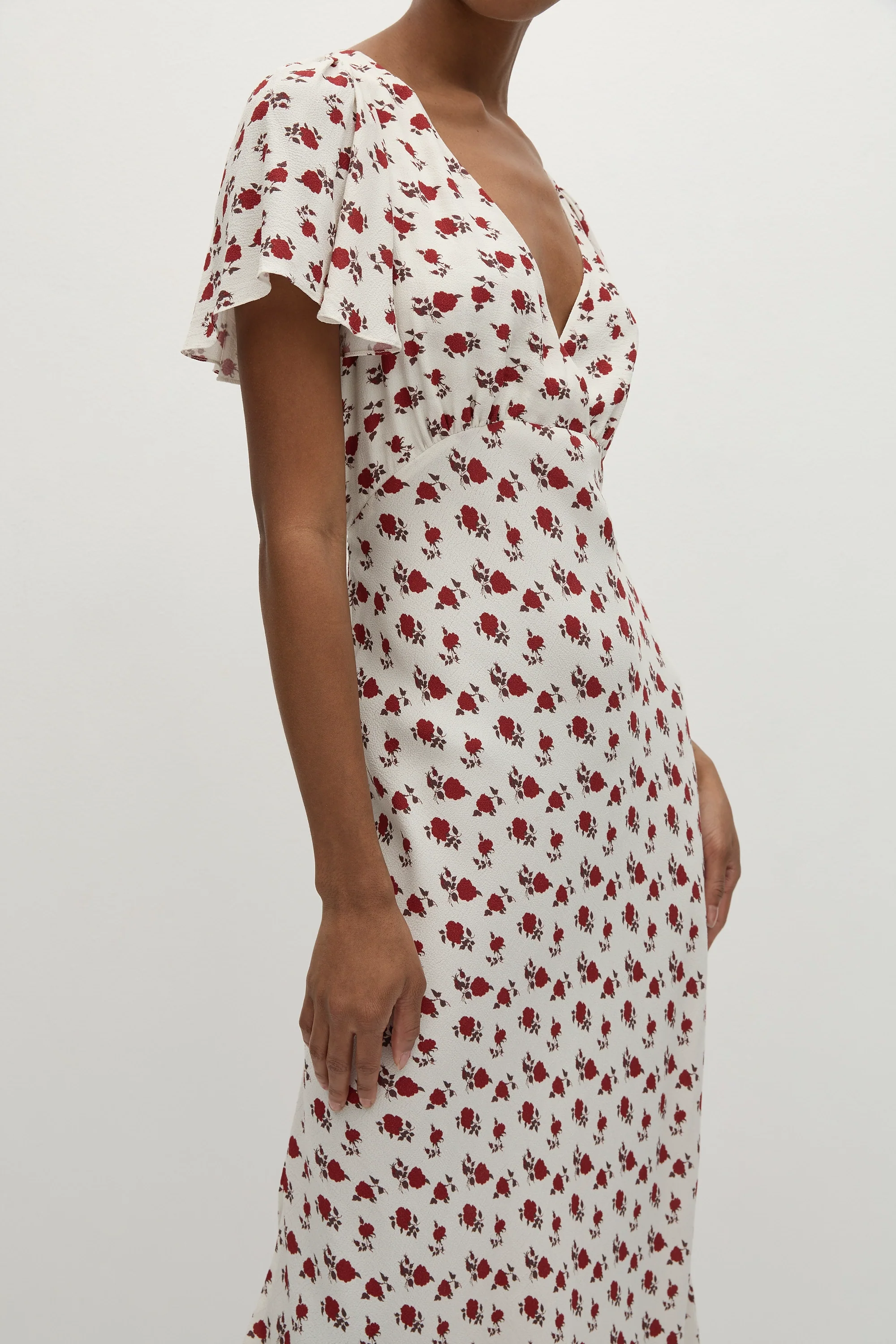 Boda Midi Dress Hazy Rose Deep Red - Final Sale
