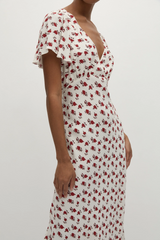 Boda Midi Dress Hazy Rose Deep Red - Final Sale