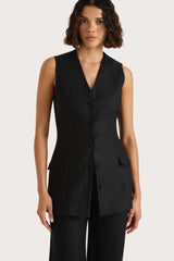 Eloise Vest Black - Final Sale