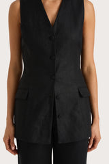 Eloise Vest Black - Final Sale