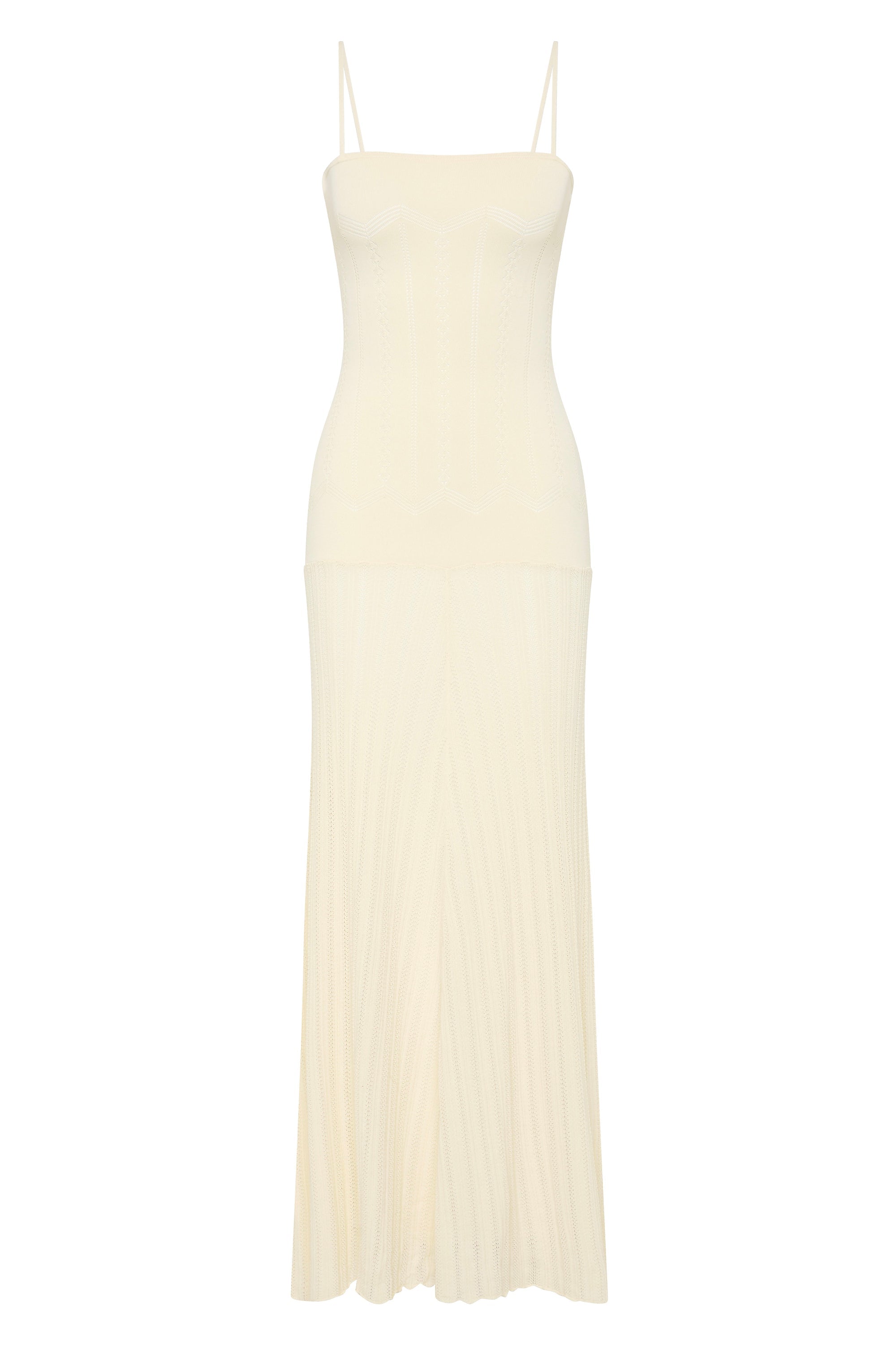 Irene Maxi Dress Maja Pointelle Vintage White