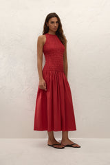 Sanchia Midi Dress Chilli